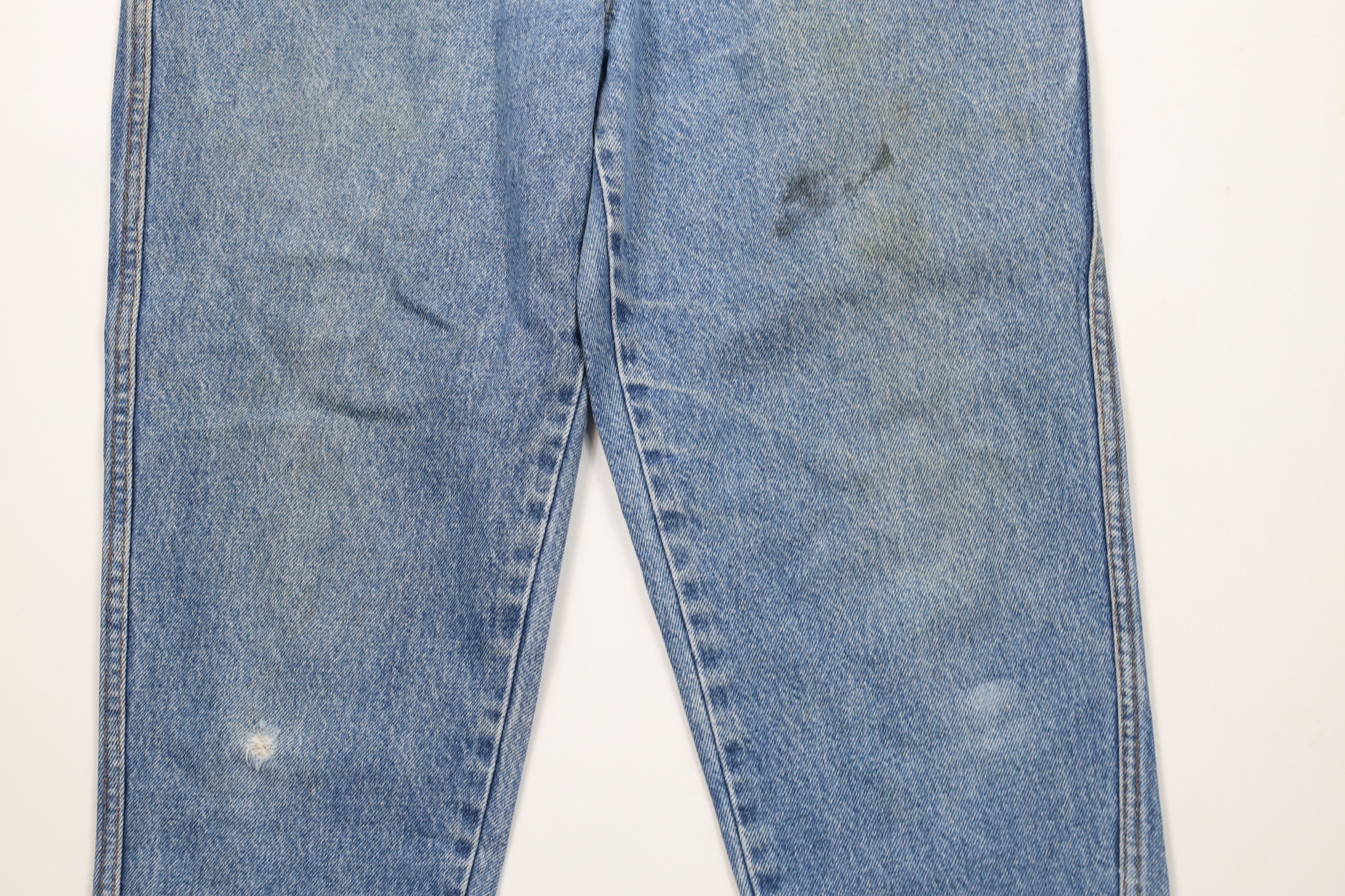 Vintage Vintage 90s Streetwear Tapered Leg Denim Jeans Blue Cotton Size 27" / US 4 / IT 40 - 3 Thumbnail