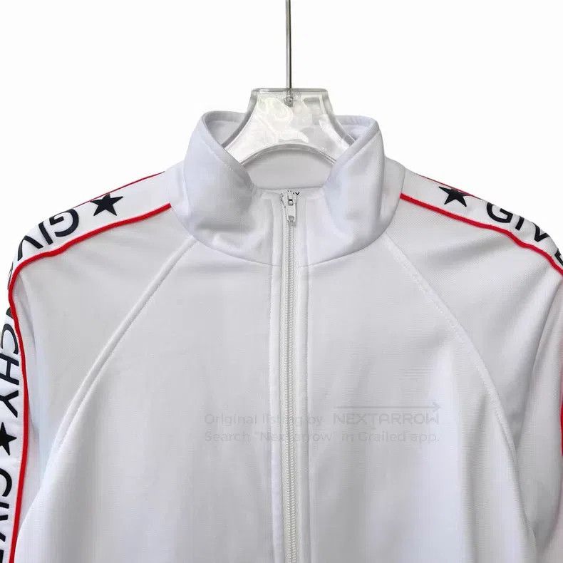 Givenchy Givenchy White Side Logo Cotton Stand Collar Zip Front Bas Size XS / US 0-2 / IT 36-38 - 4 Thumbnail