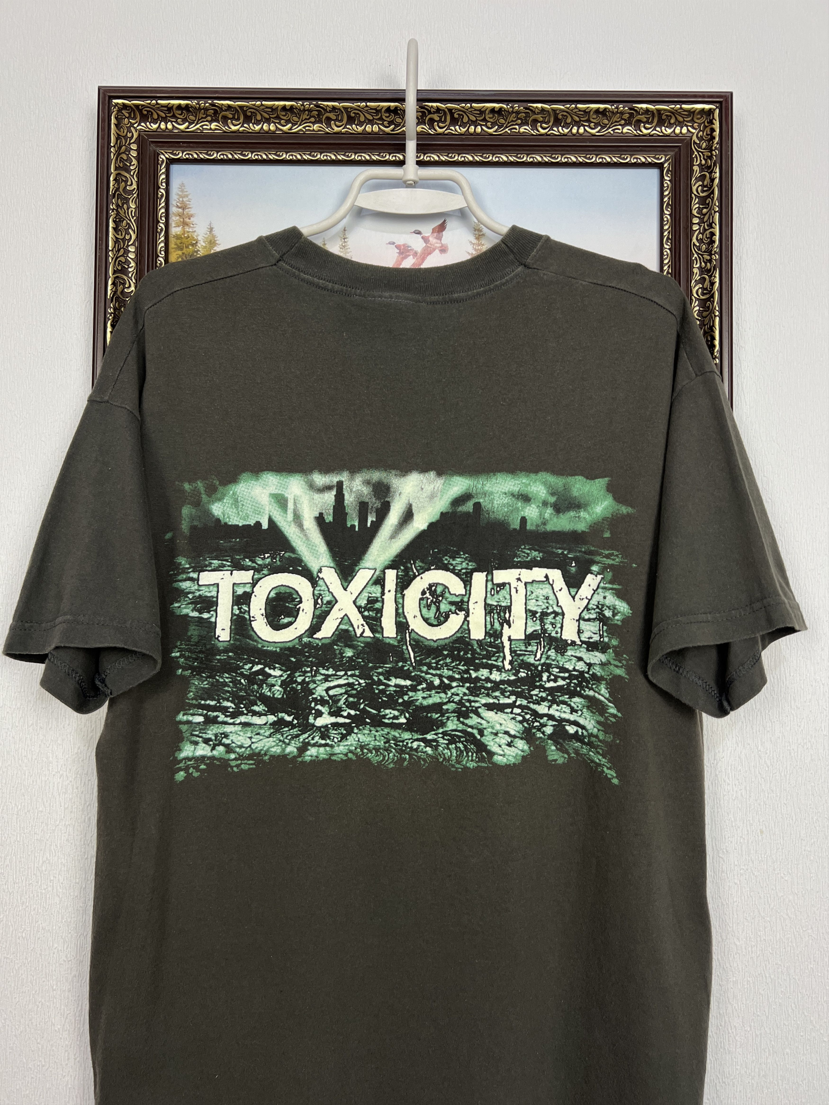 Vintage Vintage SOAD System Of A Down Toxicity Over Print Shirt Size US M / EU 48-50 / 2 - 8 Thumbnail