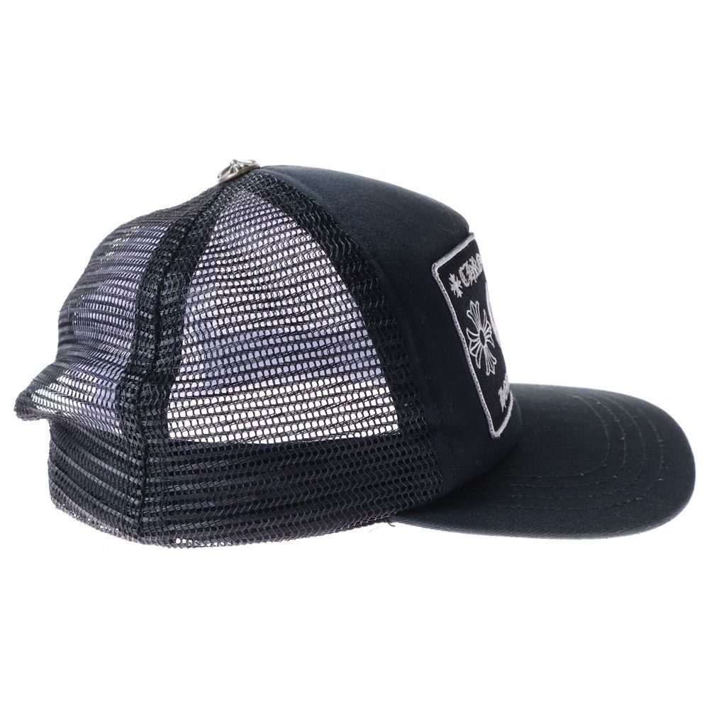Chrome Hearts Chrome Hearts Black Trucker Cap with Cross Ball Size ONE SIZE - 3 Thumbnail