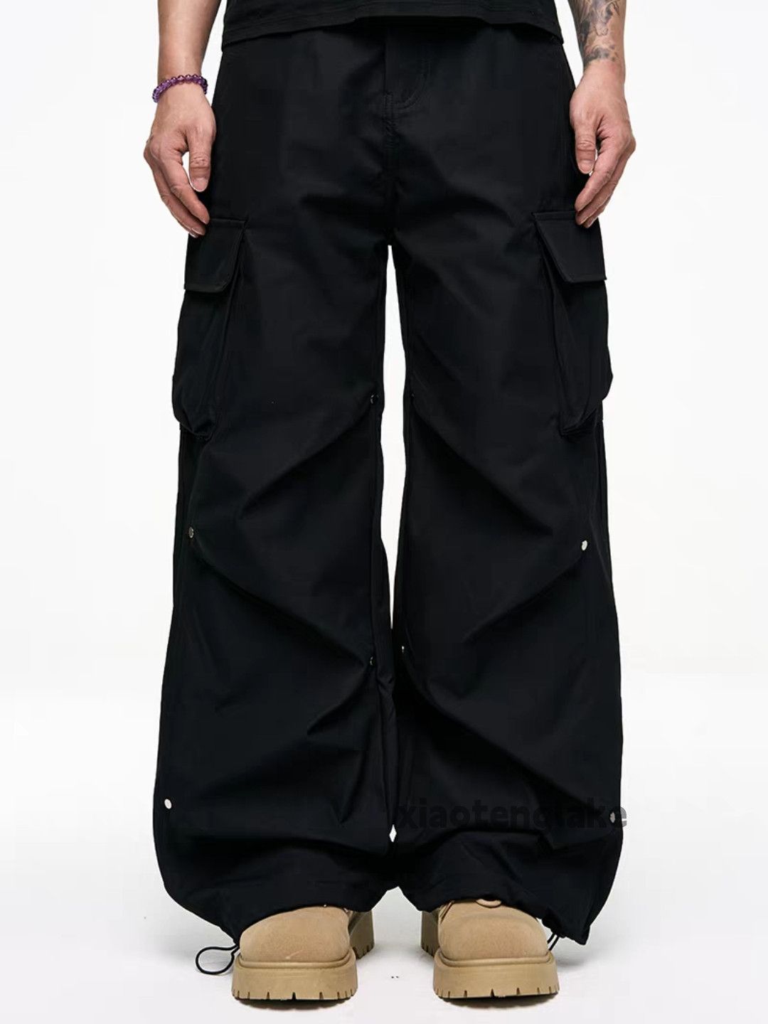 Vintage Utility skate hiphop loose yuppie pleated cargo pants Size US 30 / EU 46 - 7 Thumbnail