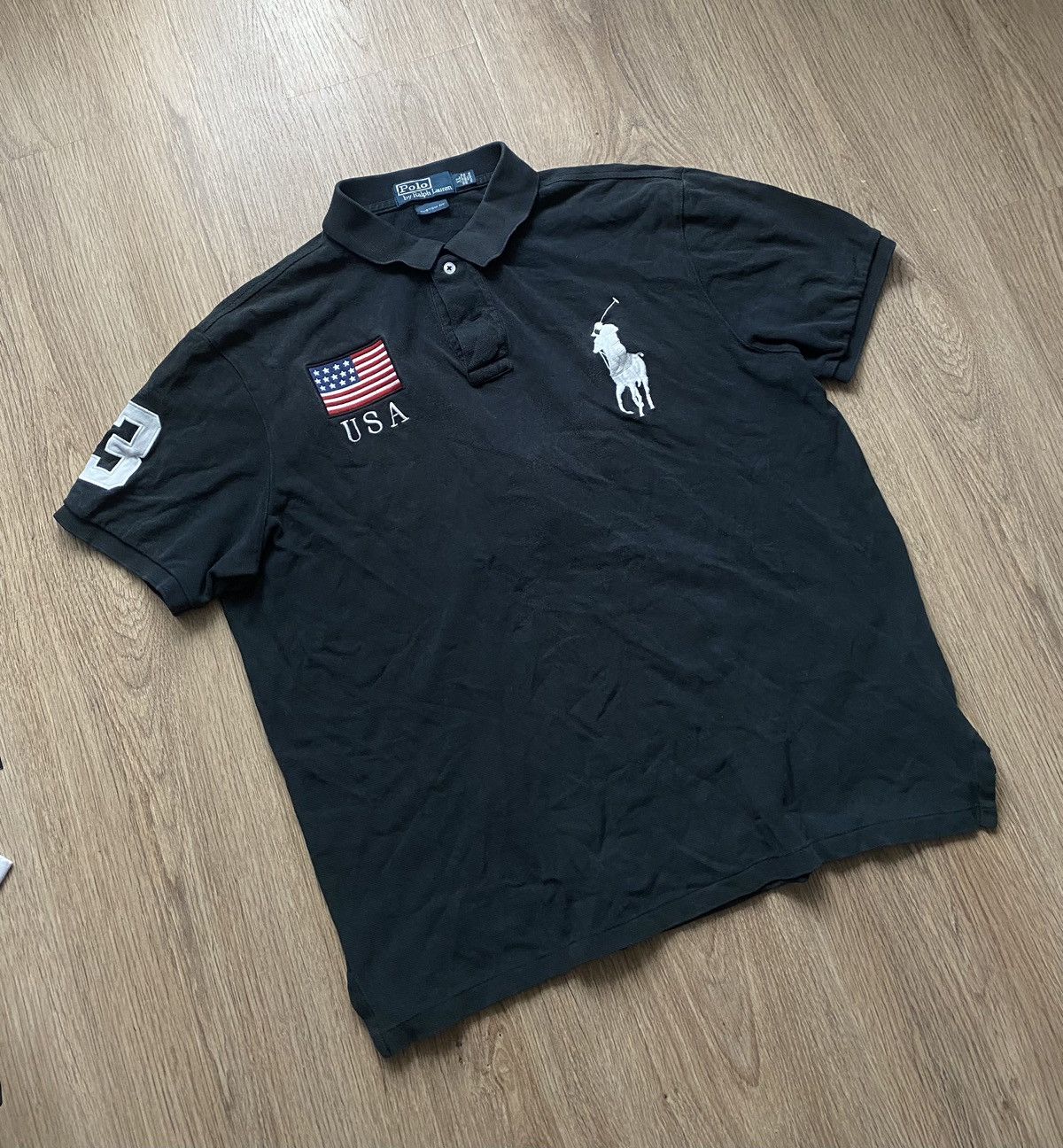 Polo Ralph Lauren × Vintage Vintage Polo rugby Polo Ralph Lauren USA #3 Big Logo USA Size US XL / EU 56 / 4 - 3 Thumbnail