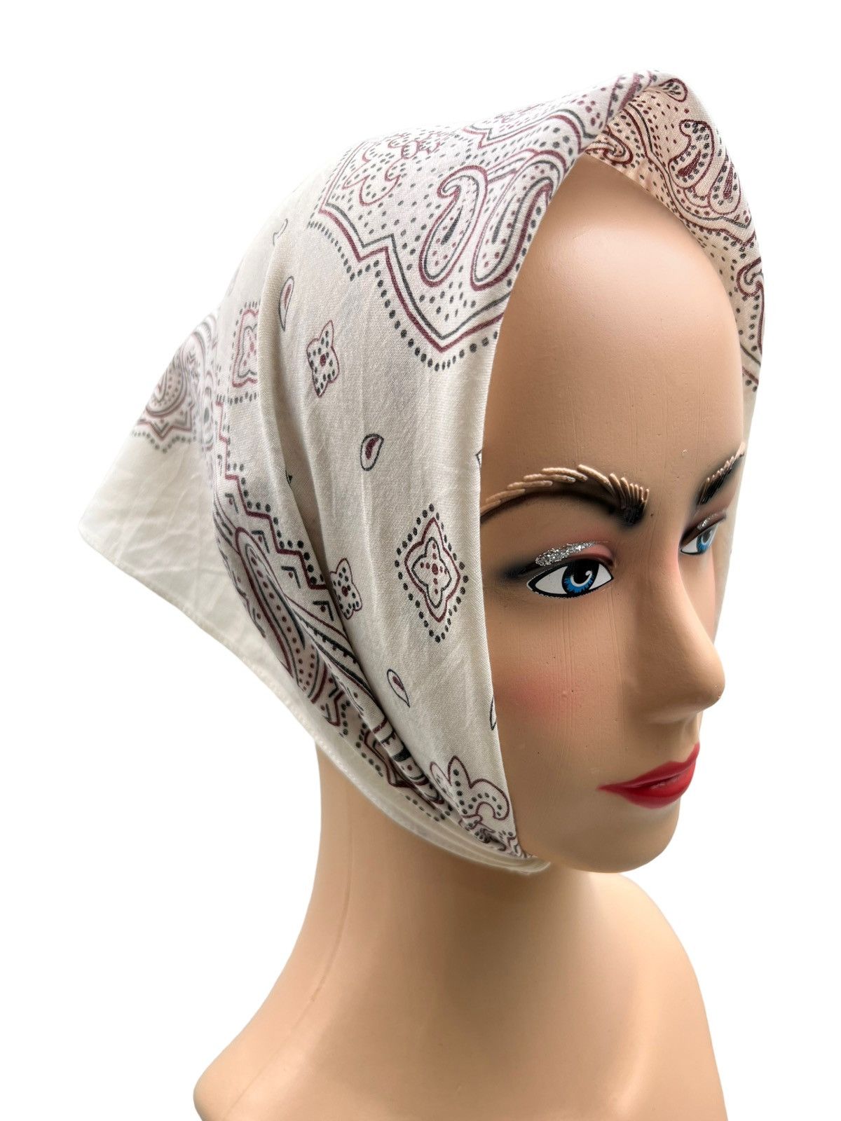Japanese Brand Paislee Handkerchief Neckerchief Bandana Pocketsquare Size ONE SIZE - 1 Thumbnail