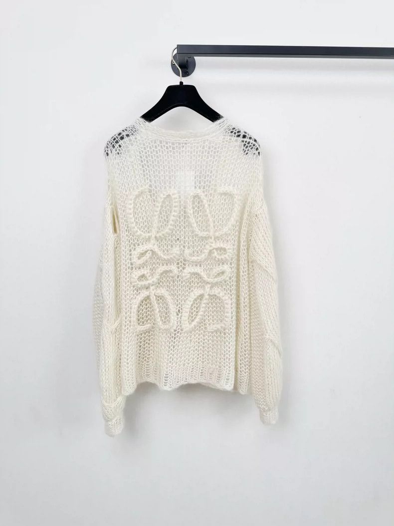 Loewe LOEWE Knitted open shirt with lace Size S / US 4 / IT 40 - 6 Thumbnail