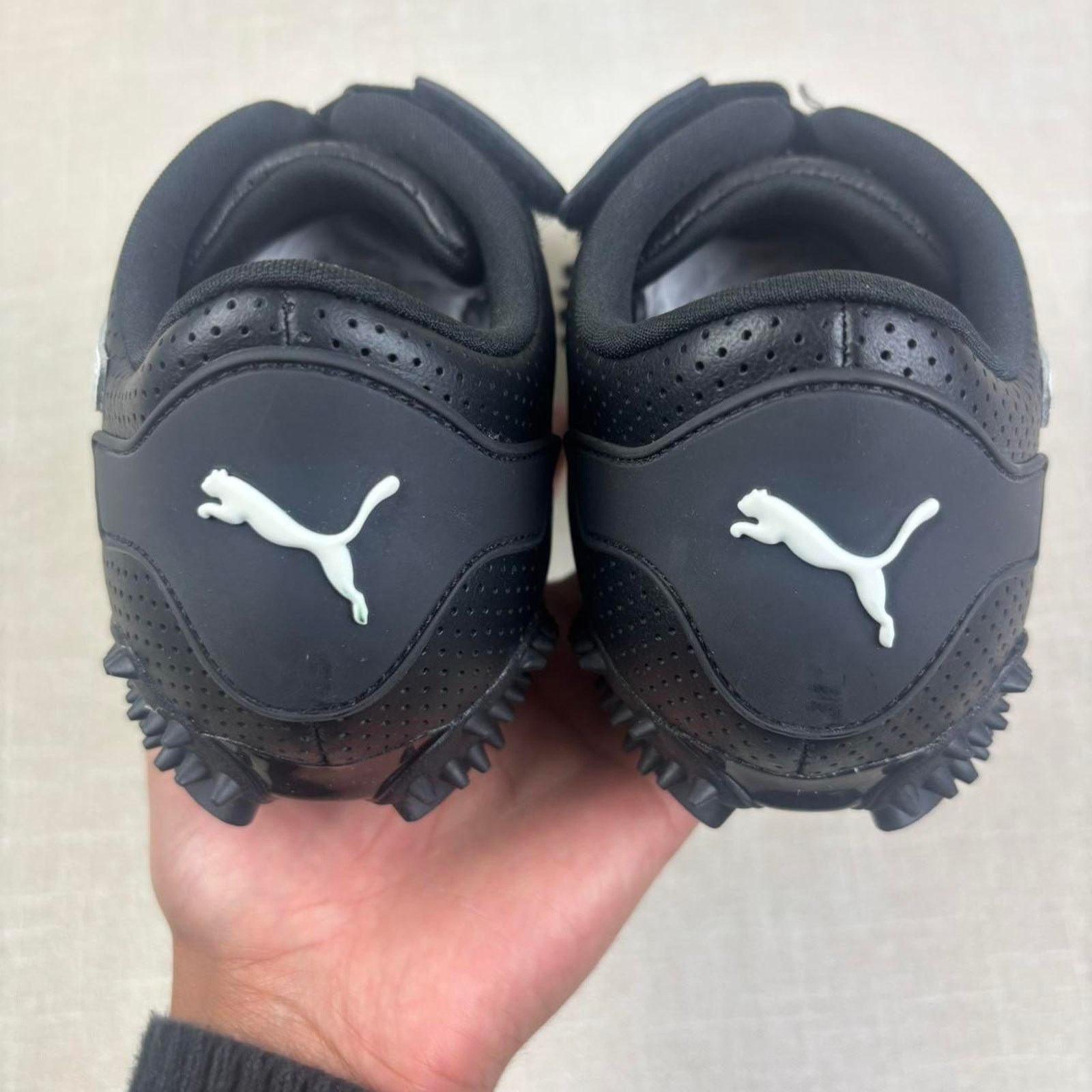 Puma 🐼 2024 Puma Mostro Perforated Leather “Black White” 11W Size US 11 / IT 41 - 7 Thumbnail