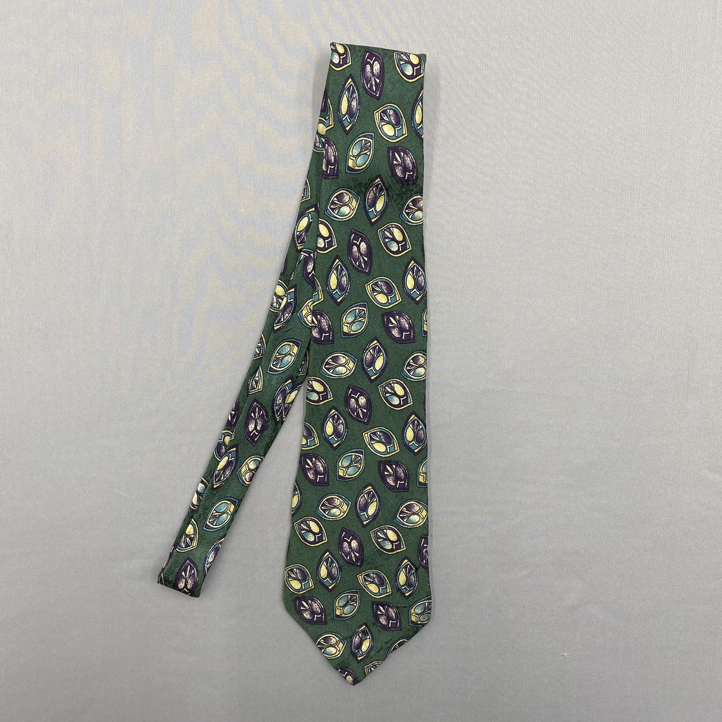 Trussardi Vintage Trussardi SILK Necktie Cravate Pure Silk Neck Tie Size ONE SIZE - 5 Thumbnail