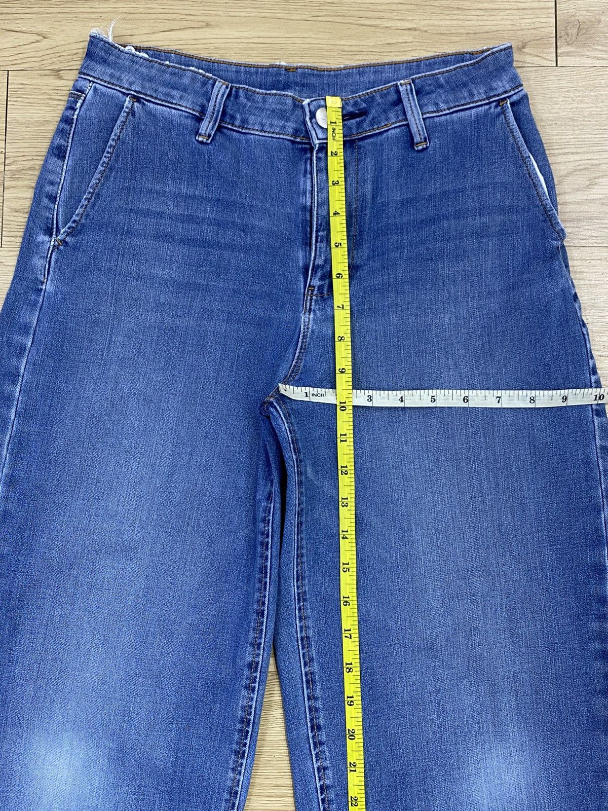Japanese Brand Japanese Brand Acid Blue Wash Style Baggy Jeans Size US 28 / EU 44 - 10 Thumbnail