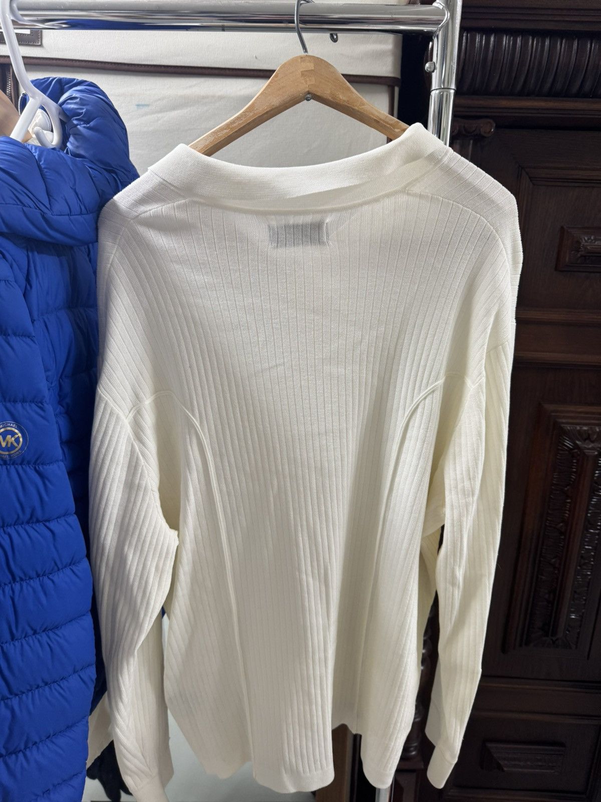 Designer × Kollar Clothing Kollar Knit Logo Button Down - White Size US XXL / EU 58 / 5 - 3 Thumbnail