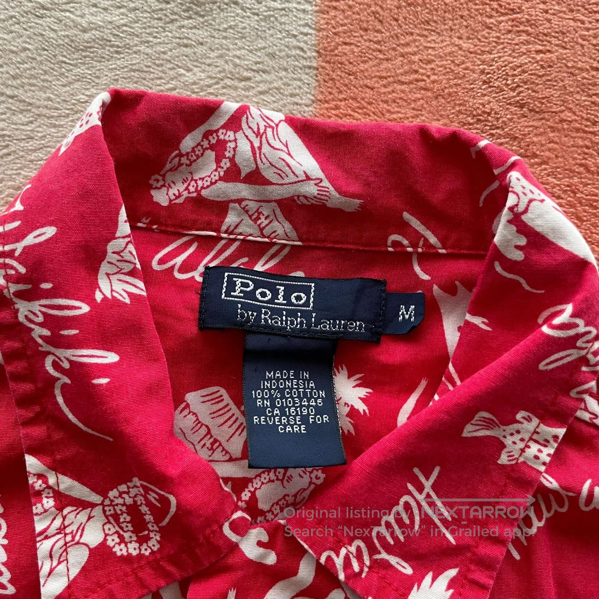 Polo Ralph Lauren Ralph Lauren Red Hawaiian Print Shirt. Size US XS / EU 42 / 0 - 4 Thumbnail