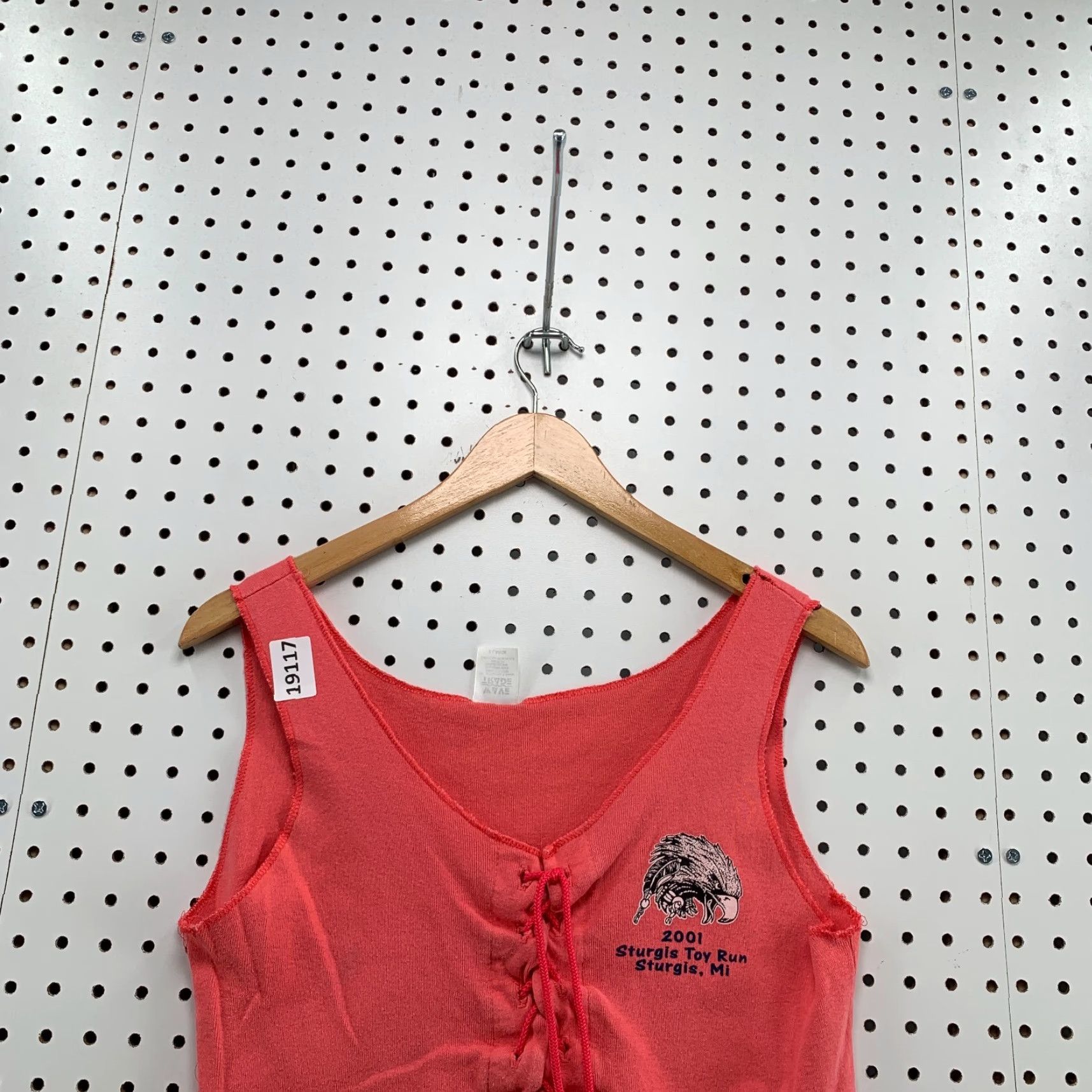 Vintage VINTAGE Wave Trade Sturgis Motorcycle Tank Top 2001 Eagle Womens XL Pink Size XL / US 12-14 / IT 48-50 - 2 Thumbnail