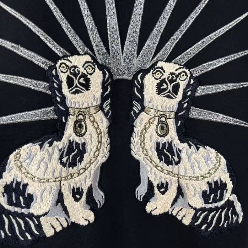 Gucci Gucci Embroidered puppy space cotton gold thread sweatshirt Size US M / EU 48-50 / 2 - 5 Thumbnail