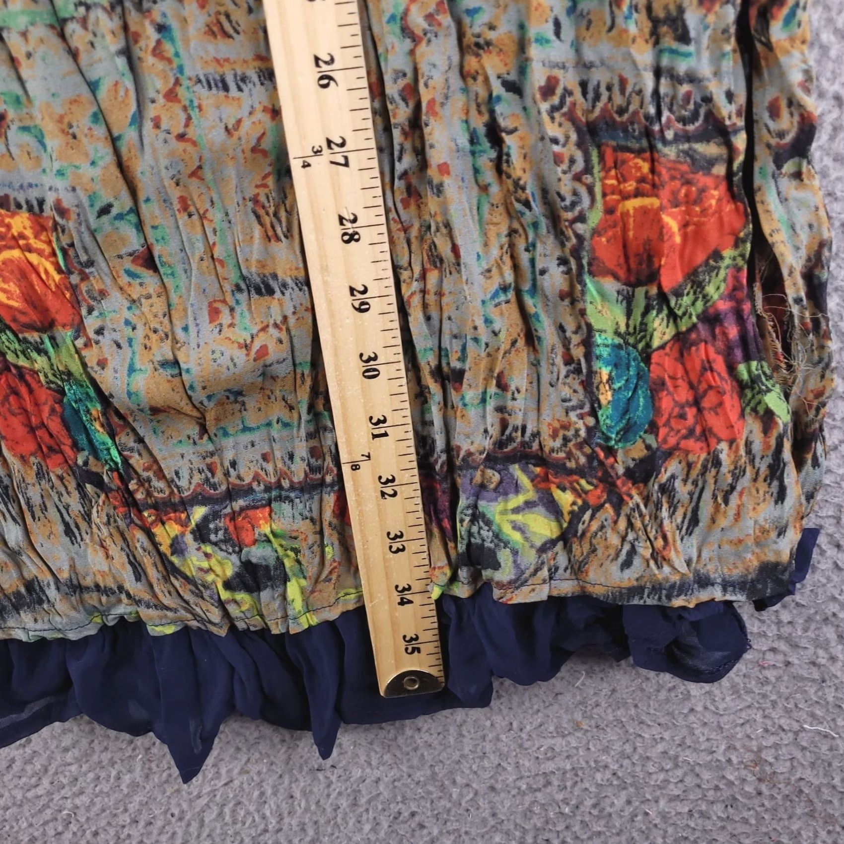 Vintage VINTAGE Vasna Dress Womens Small Crinkle Long Sleeve Shirt Abstract floral Size S / US 4 / IT 40 - 7 Thumbnail