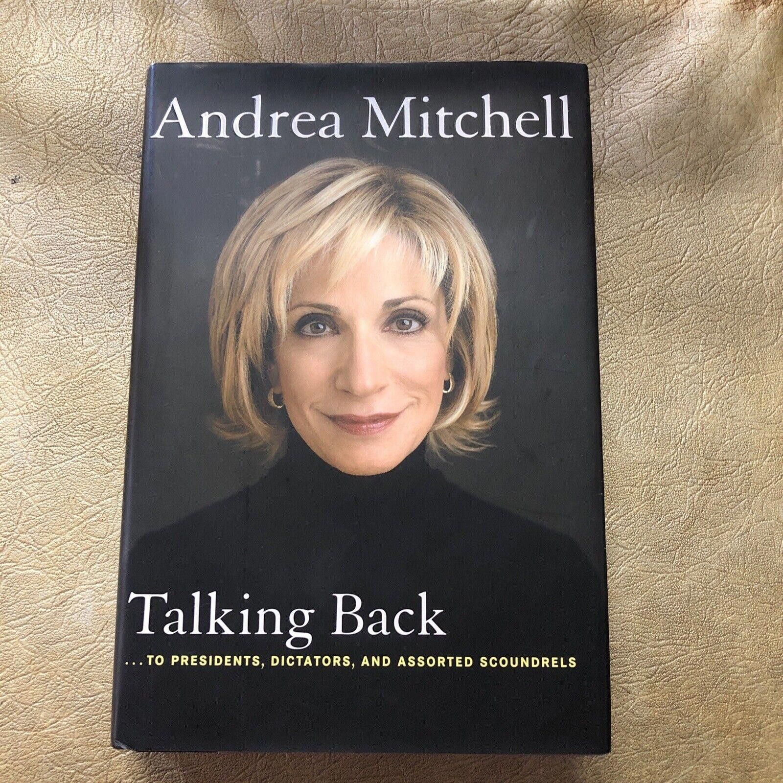 Designer SIGNED Andrea Mitchell Book Talking Back - NEW HCDJ Size ONE SIZE - 1 Thumbnail