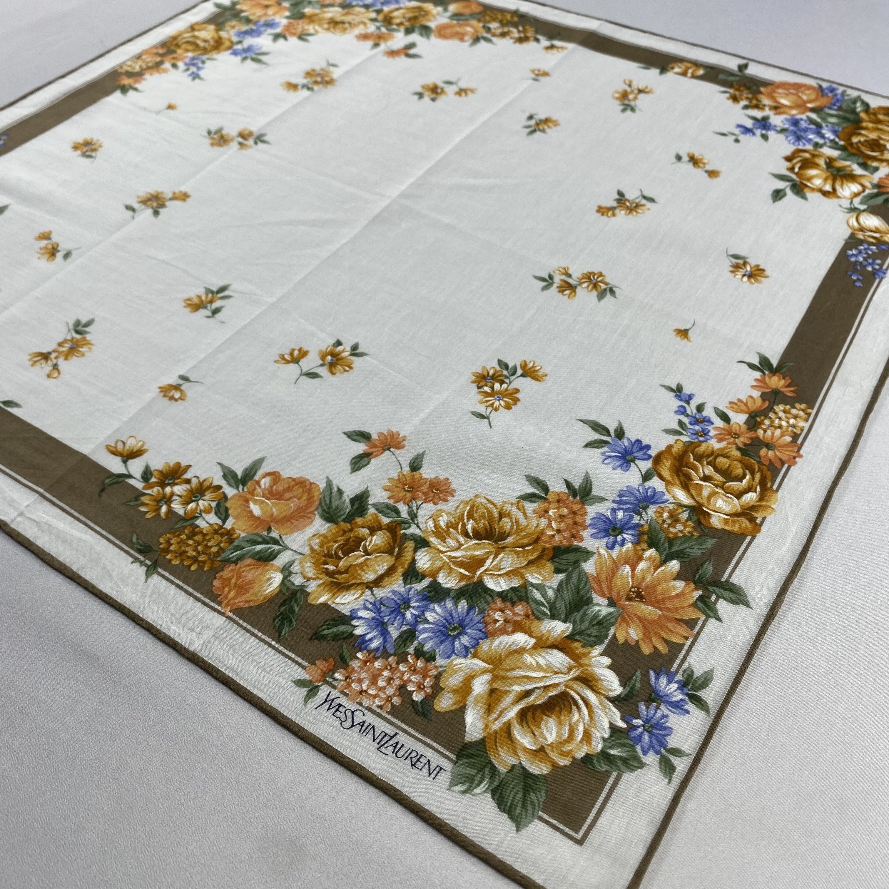 Vintage Yves Saint Laurent Handkerchief / Neckerchief-P1197 Size ONE SIZE - 2 Thumbnail