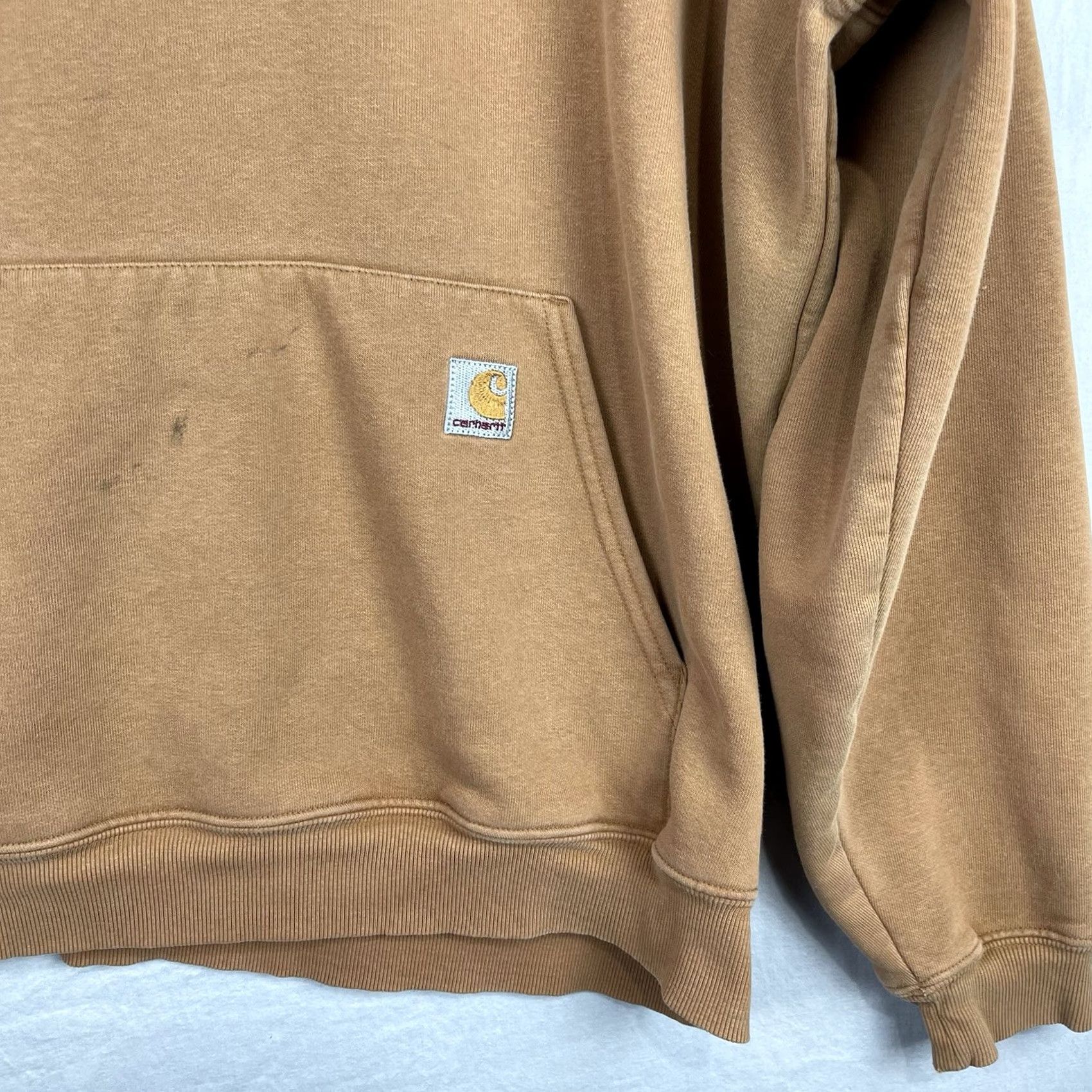 Carhartt VINTAGE Carhartt Hoodie Mens XL Brown Heavyweight Sweatshirt Fleece K184 BRN Y2K Size US XL / EU 56 / 4 - 4 Thumbnail