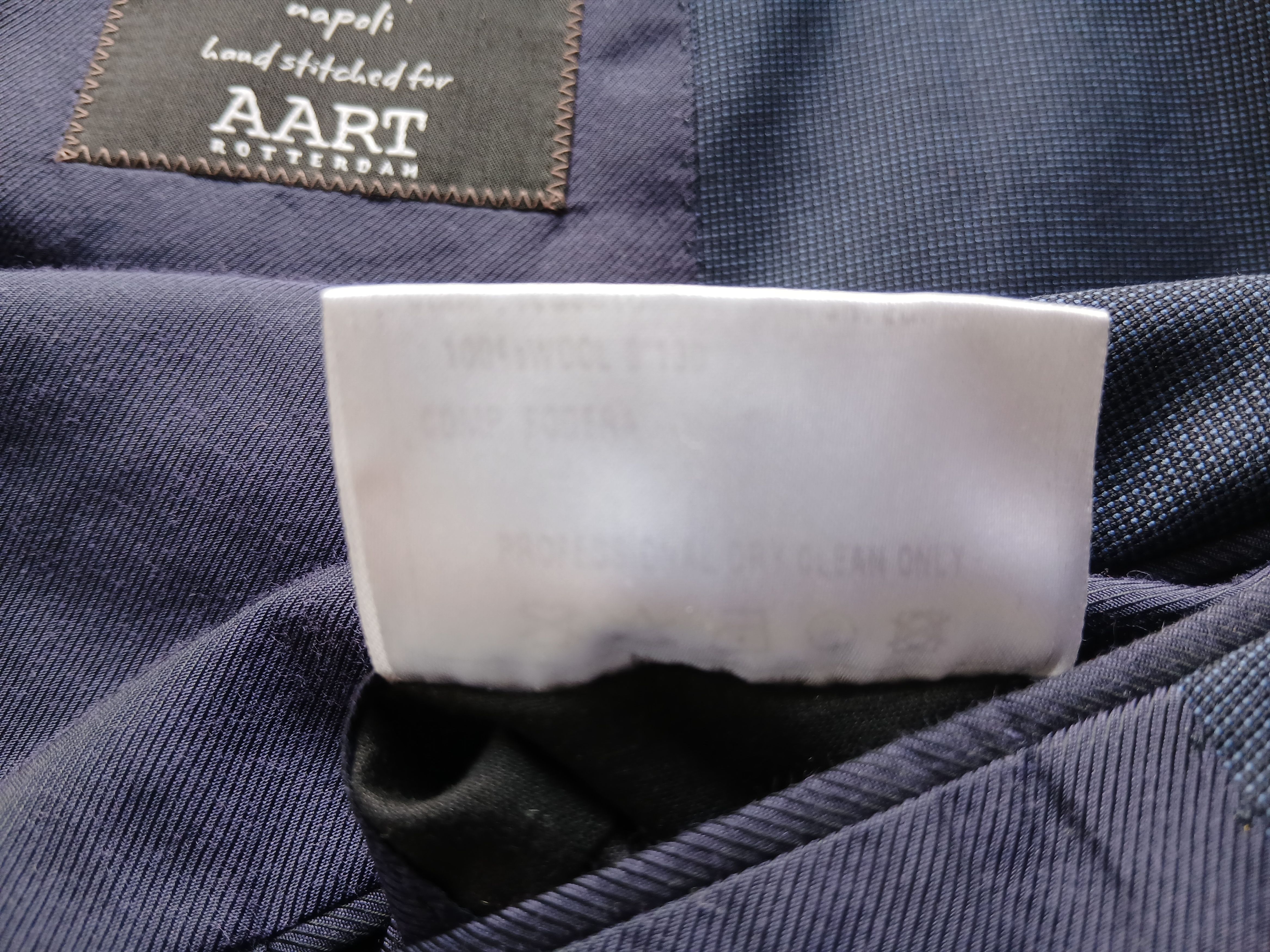 Stile Latino Stile Latino Napoli Blue Wool Silk Linen Blazer – EU 52/54 Size 52L - 14 Thumbnail
