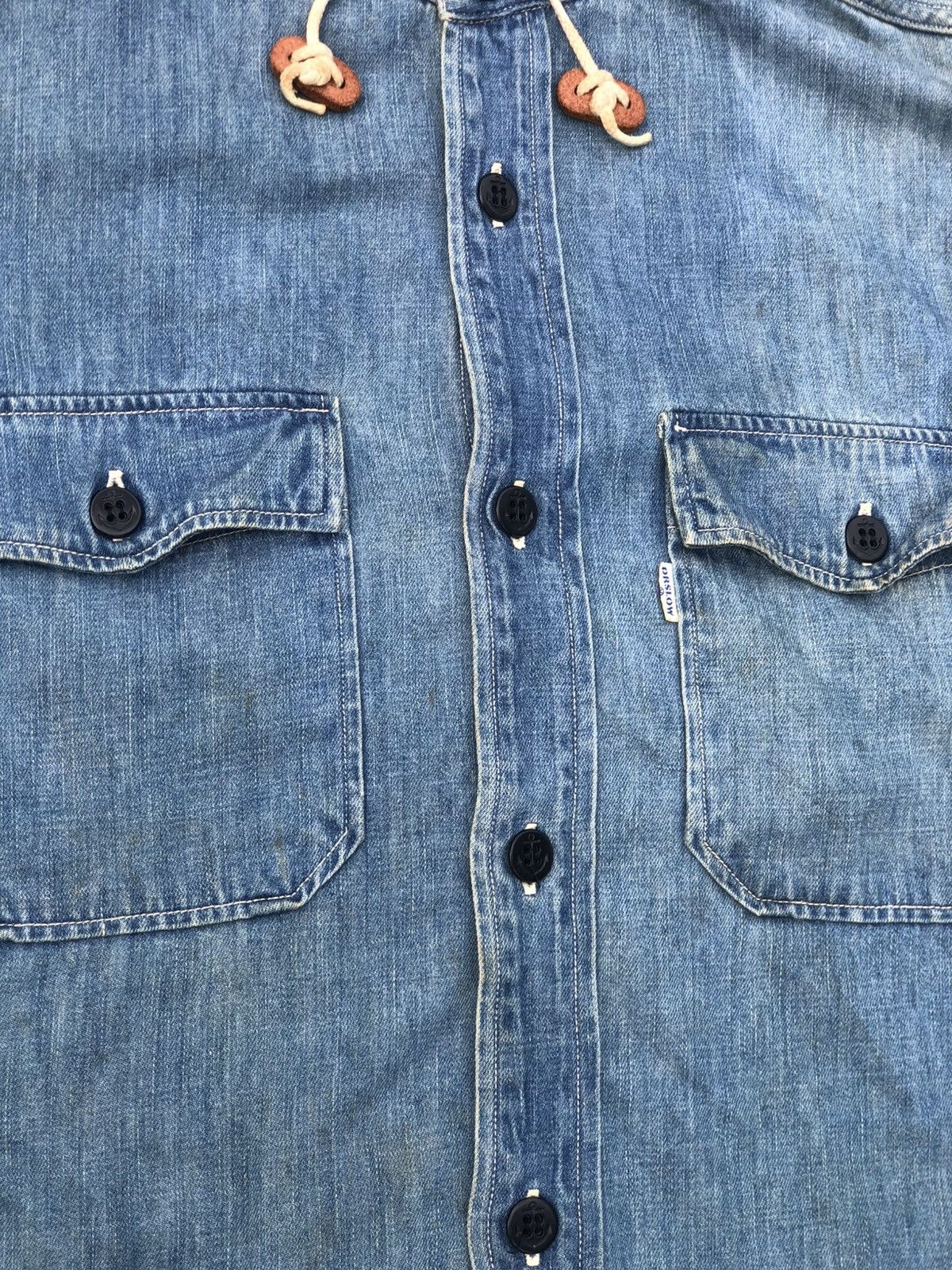 Orslow Orslow Hoodie Denim Shirt Size US M / EU 48-50 / 2 - 7 Thumbnail