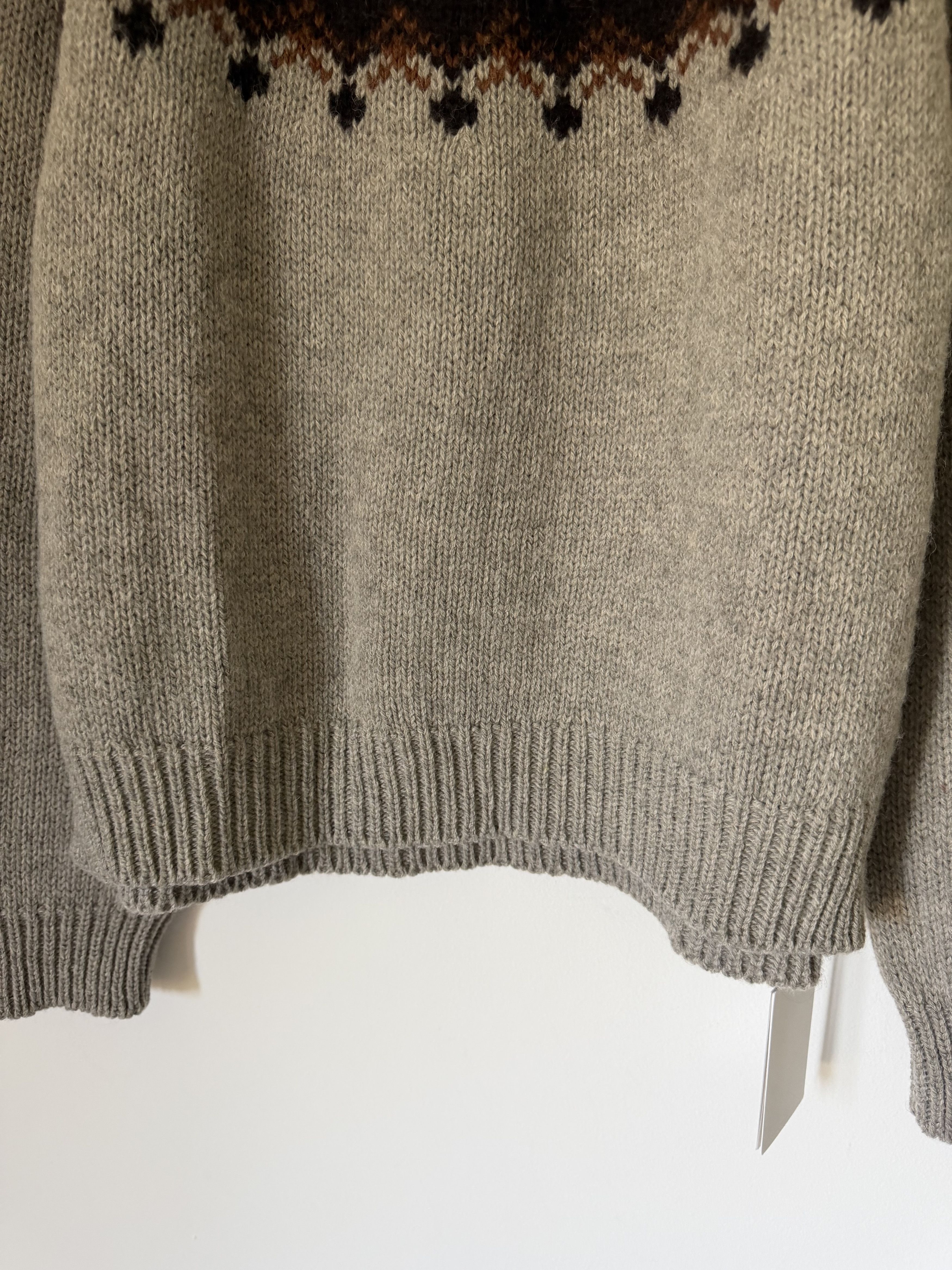 Celine Celine Fair Isle Wool Sweater in Gray Size US XL / EU 56 / 4 - 3 Thumbnail