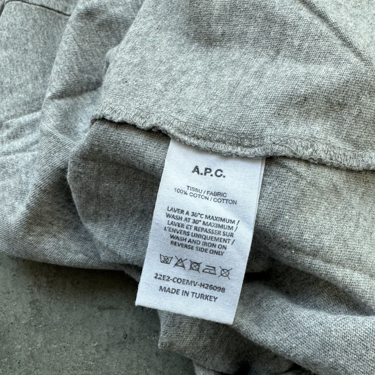 A.P.C. APC Felted Spellout Tee Size US S / EU 44-46 / 1 - 4 Thumbnail