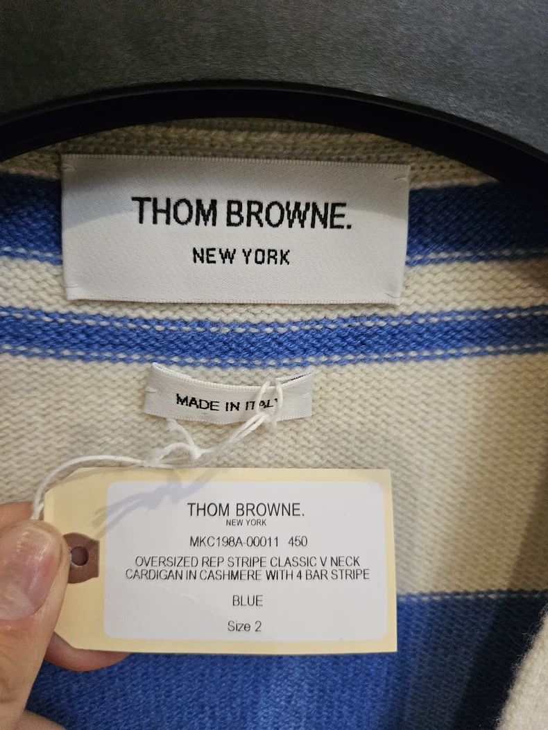 Thom Browne Thom Browne Os size cashmere cardigan Size US M / EU 48-50 / 2 - 2 Thumbnail