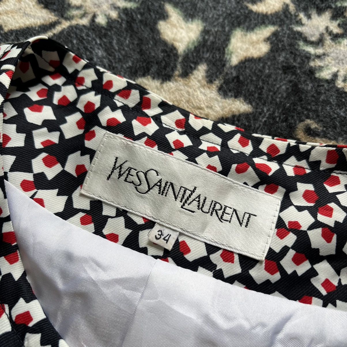 Yves Saint Laurent Vintage Yves Saint Laurent Abstract Dress Made in Japan Size S / US 4 / IT 40 - 4 Thumbnail