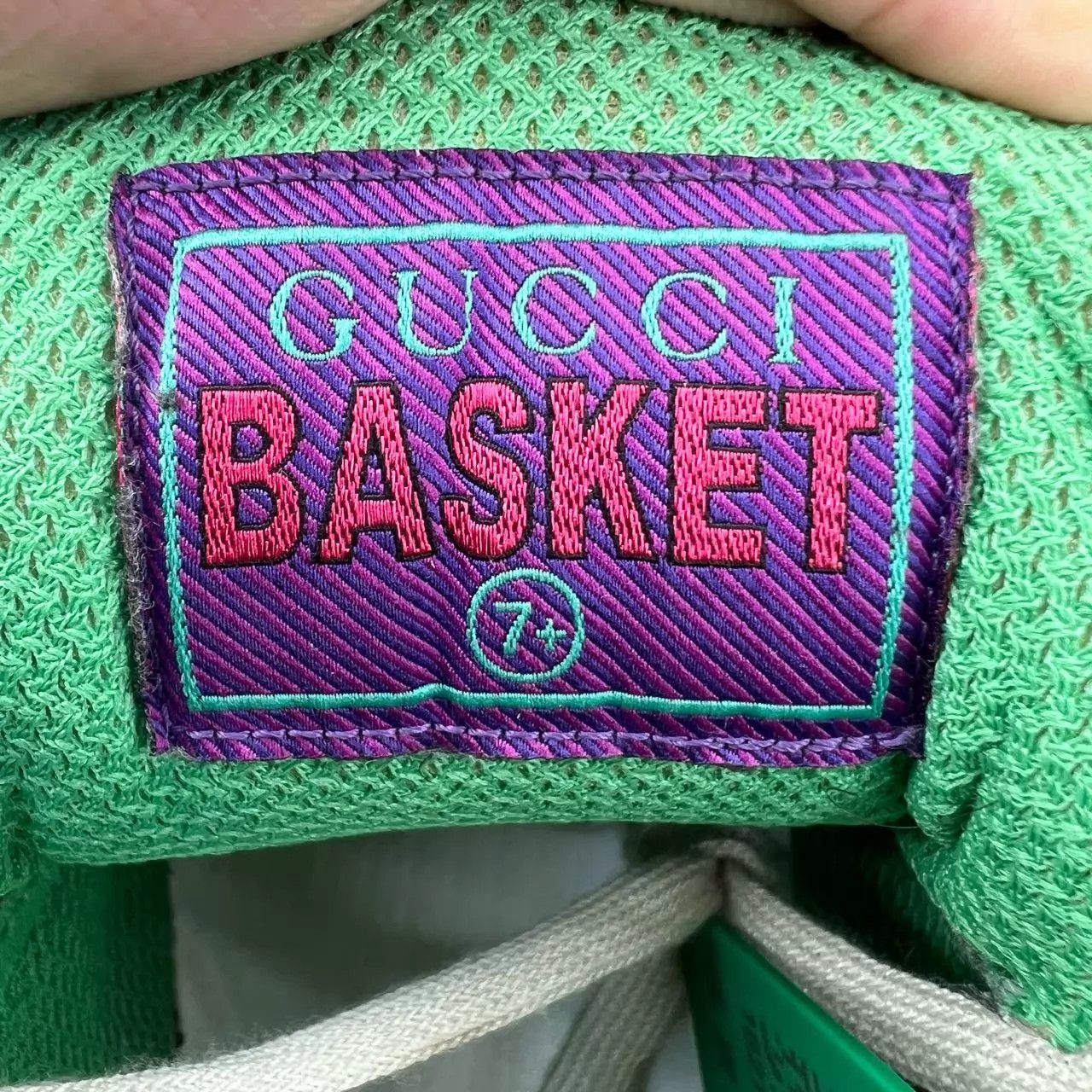 Gucci GUCCI Basket Green/White/Black 7.5 Boxed Size US 7.5 / EU 40-41 - 8 Thumbnail