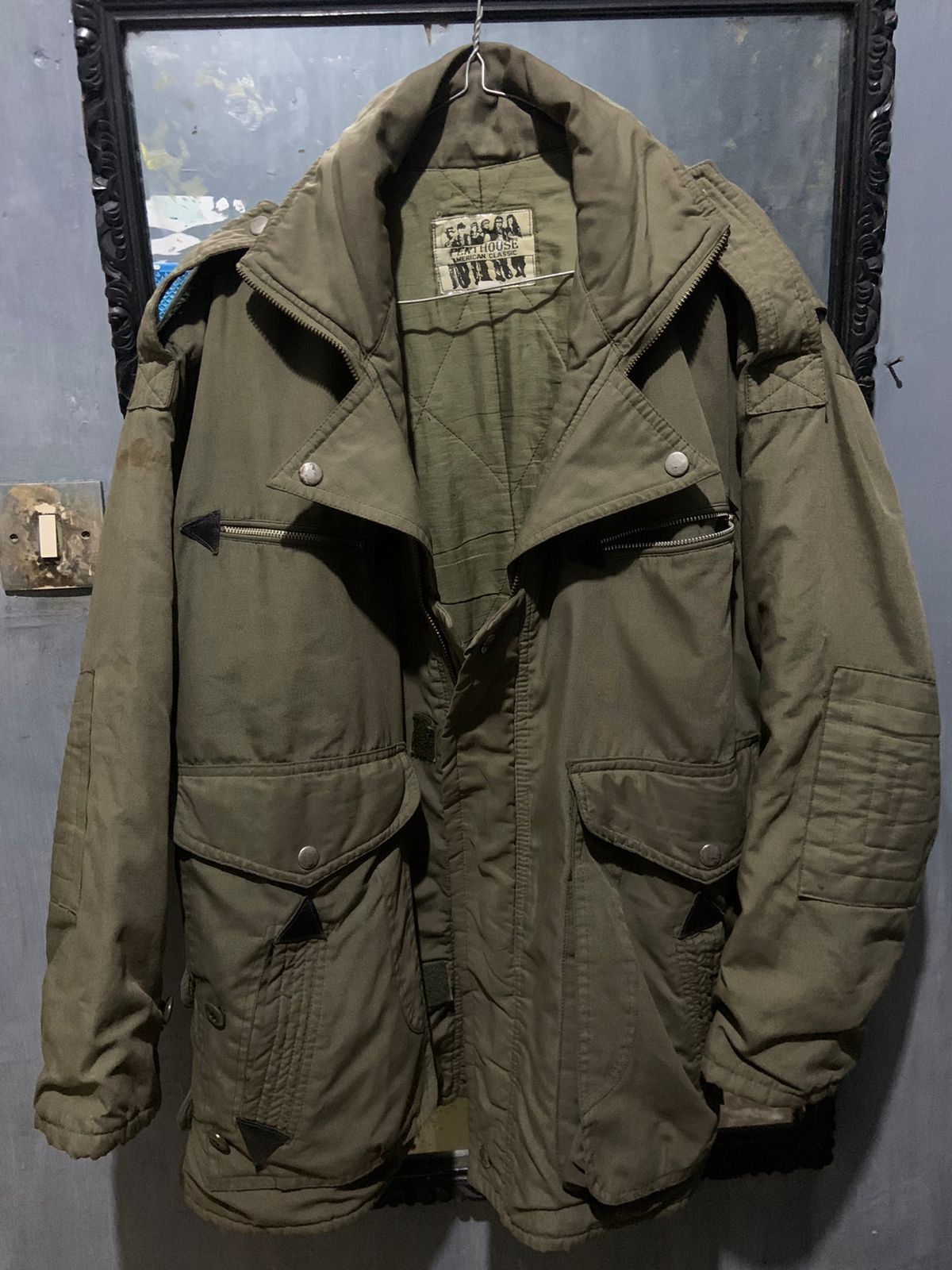 image of American Classics Jackets Parkas in Green Olive, Men's (Size Large)
