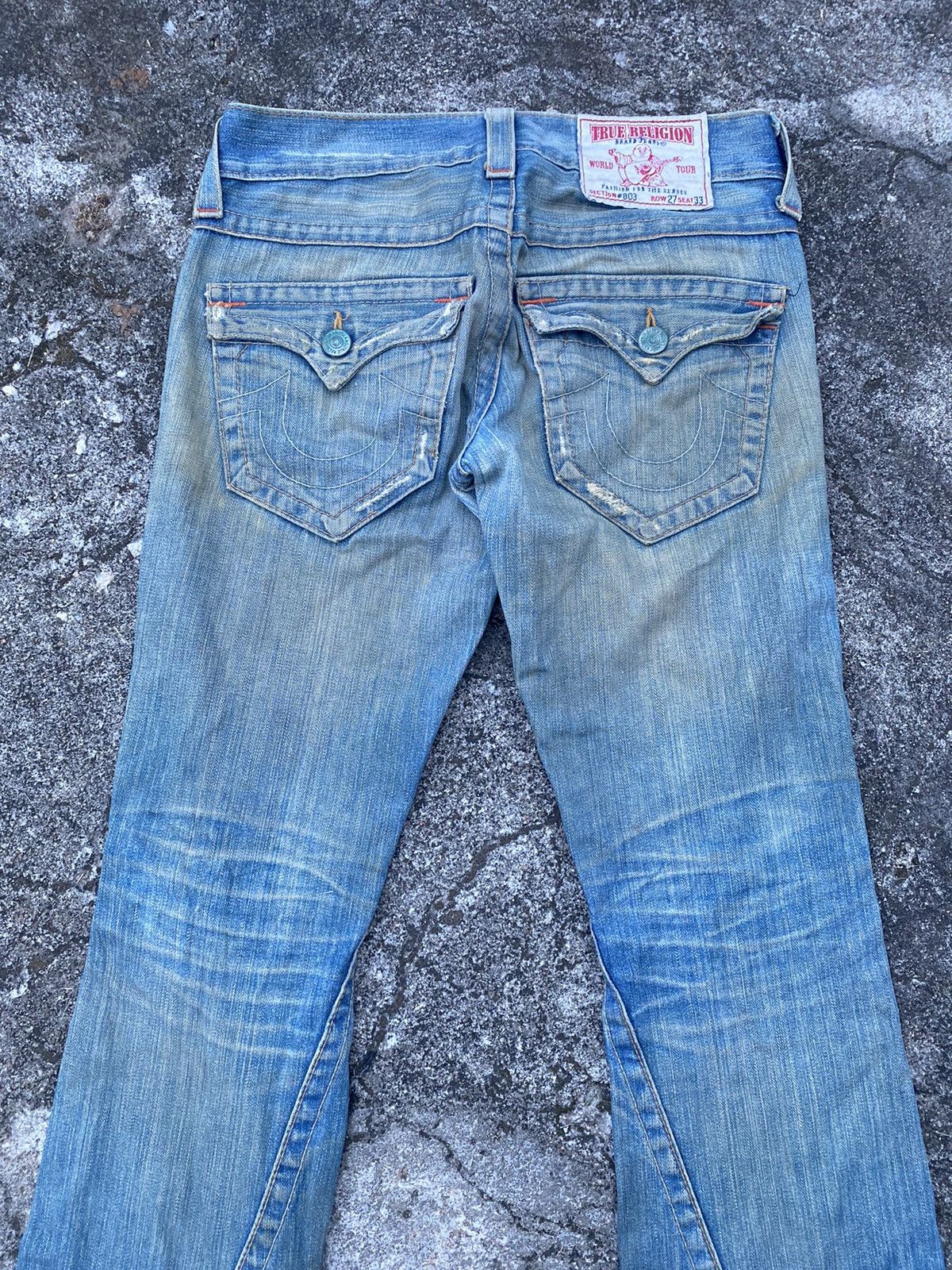 True Religion True Religion Dirty Rusty Distressed Denim Size US 30 / EU 46 - 12 Thumbnail