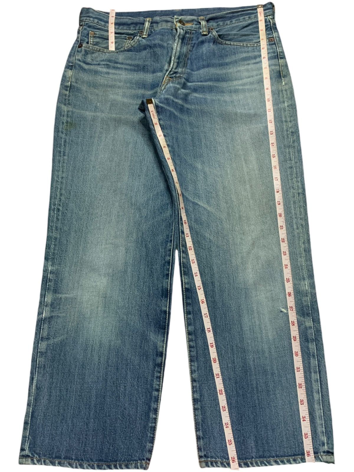Japanese Brand SALES🔥Vintage Japanese Mud Wash Distressed Baggy Jeans Size US 34 / EU 50 - 13 Thumbnail