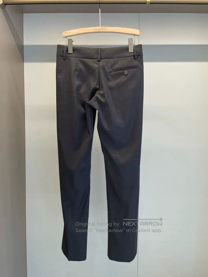 Brunello Cucinelli Brunello Cucinelli Black Grey Wool Casual Long Trousers Size 26" / US 2 / IT 38 - 2 Thumbnail