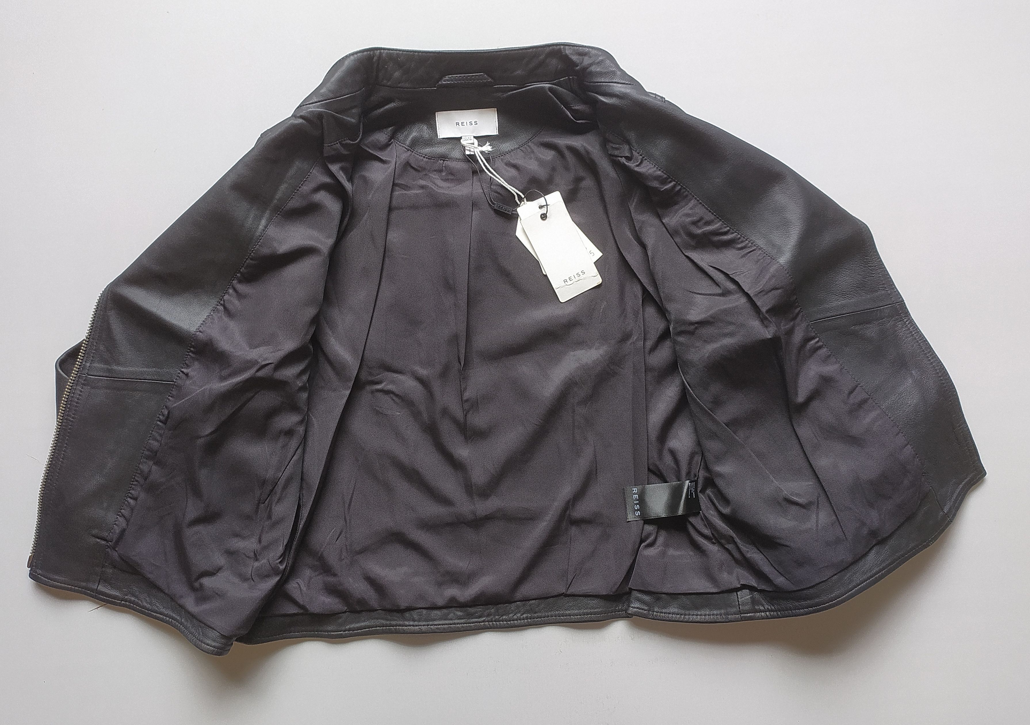 Reiss REISS Women's Tallis Leather Jacket UK14/US10 IFD-0720 Size L / US 10 / IT 46 - 3 Thumbnail
