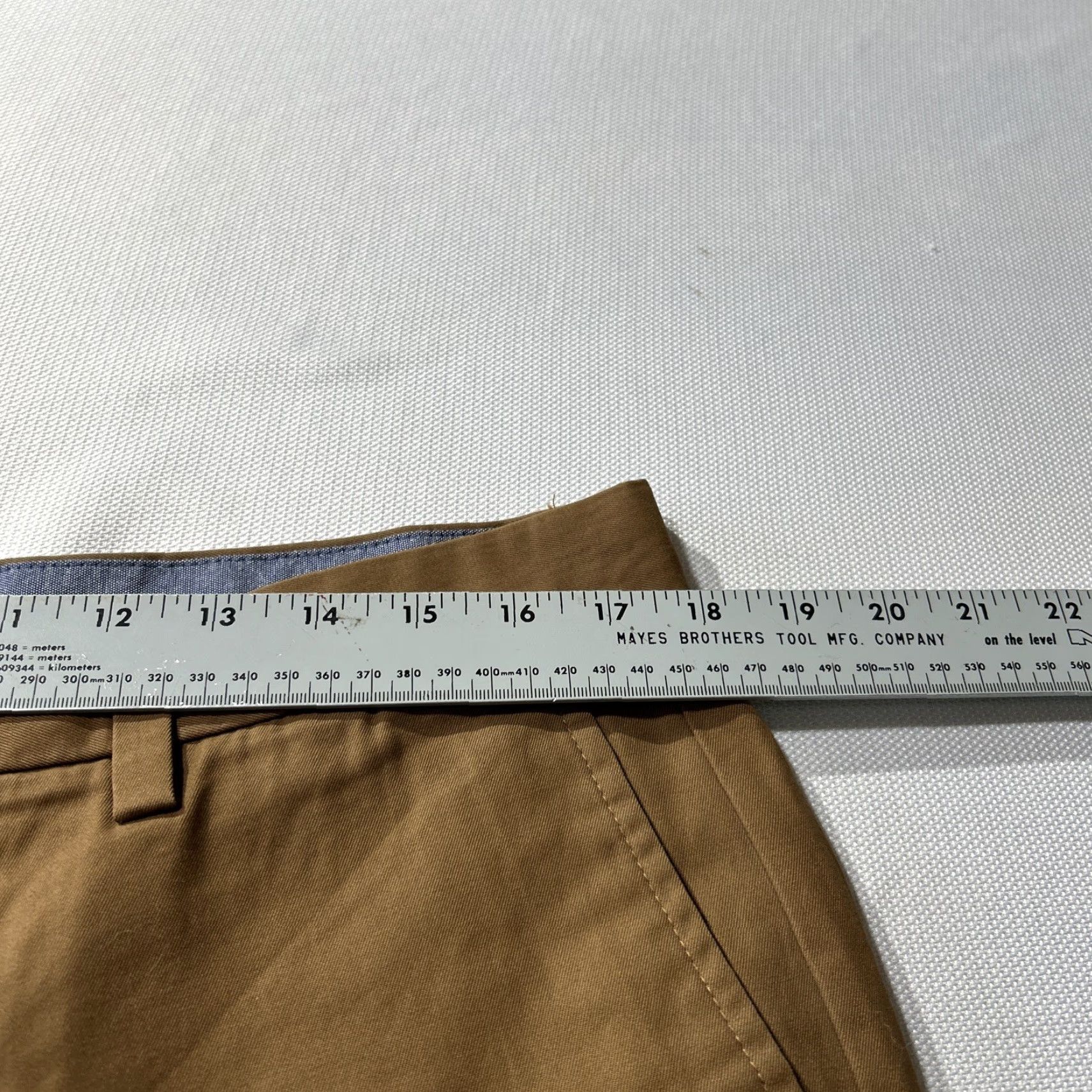 Banana Republic Banana Republic Emerson Chino Pants Mens 35x32 Rich Ginger Cotton Straight Leg Brown 5-Pocket Design Casual Travel Modern Reg Mens Size US 35 - 5 Thumbnail