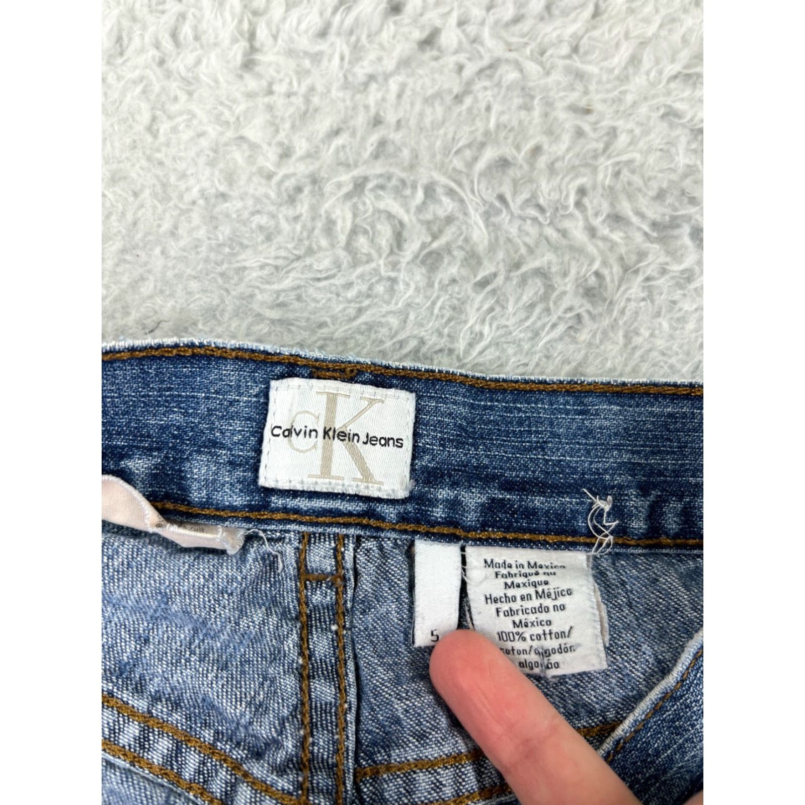 Calvin Klein Calvin Klein Jeans Women Bootcut Denim 8 Regular 28x24 Light Blue 5-Pocket Mid Rise Stretch Size 30" / US 8 / IT 44 - 3 Thumbnail