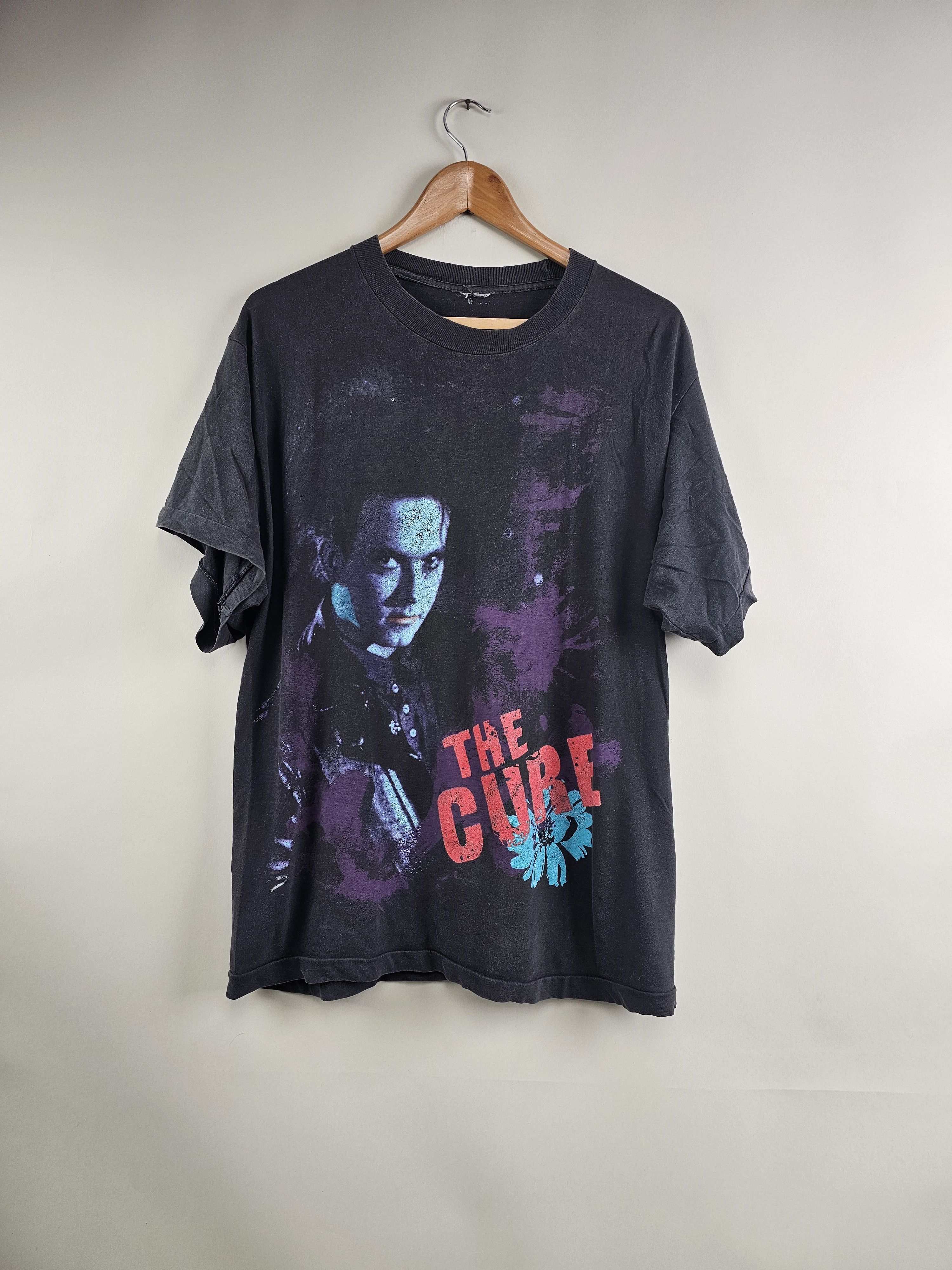 Band Tees × The Cure × Vintage 90s The Cure Robert Smith Disintegration L 21.5" 28" Size US L / EU 52-54 / 3 - 1 Thumbnail