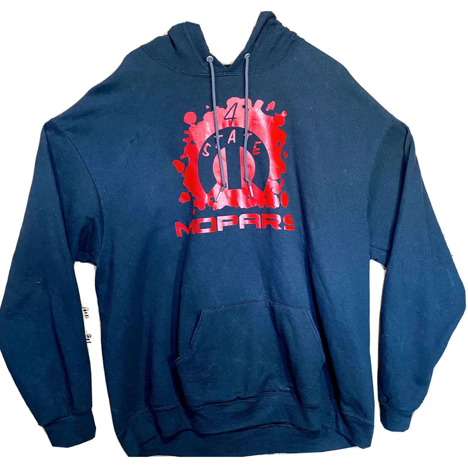 Vintage 4 State Mopars Cars Fruit Of Loom Black /Red Hoodie Sweater 2XL Hoodie Unbranded Unisex Adults Black 2XL Grunge Logo Crew Neck Short Sleeve Vintage No Size US XXL / EU 58 / 5 - 2 Thumbnail