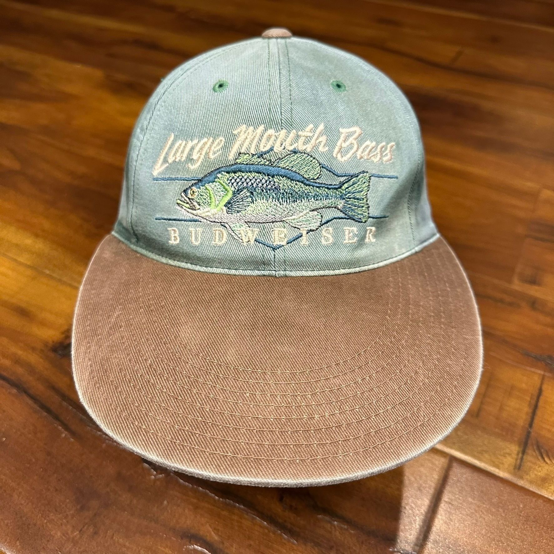 Vintage Budweiser Bass Anglers Trucker Hat Fish Cap