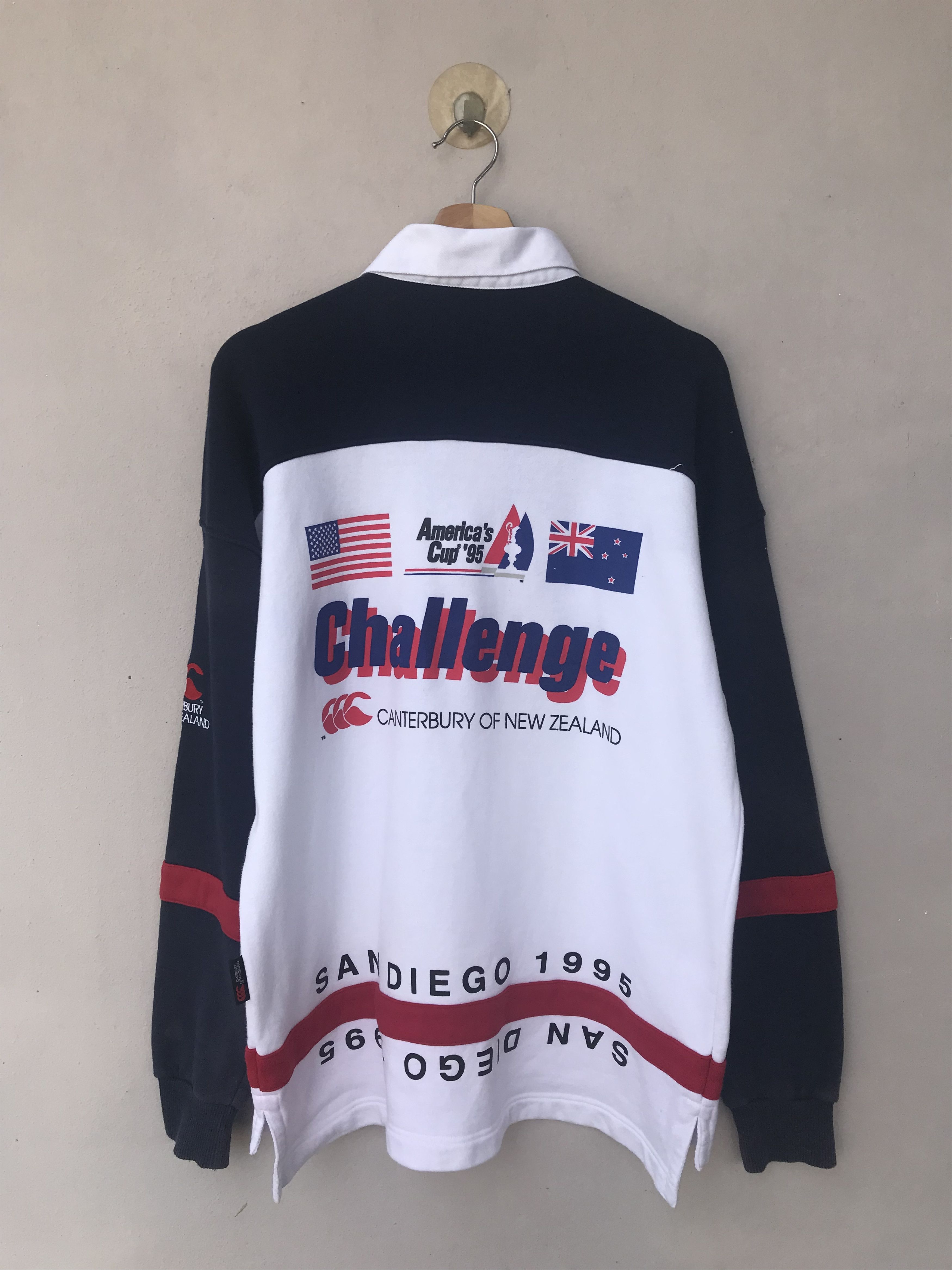 Canterbury of New Zealand Vintage Canterbury America’s Cup 1995 Longsleeve Collar Tee Size US L / EU 52-54 / 3 - 9 Thumbnail