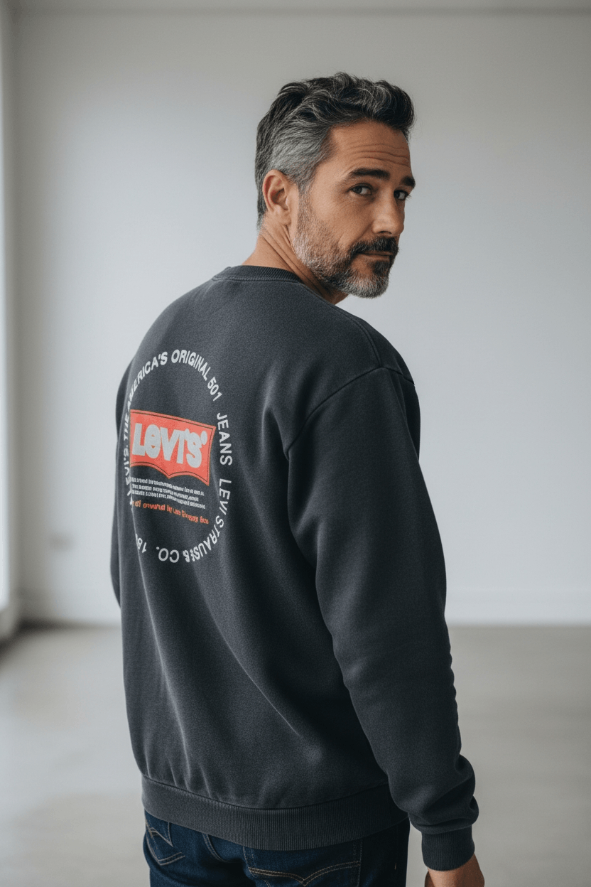 Levi's 90's Vintage LEVIS Classic Big Logo Sweatshirts Jumper Size US M / EU 48-50 / 2 - 1 Thumbnail