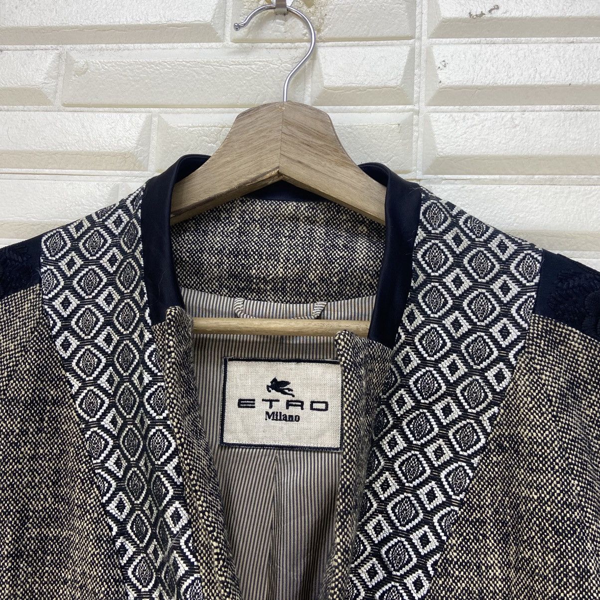 Etro Etro Milano Flower Embroidery Cotton + Linen Long Jacket Size S / US 4 / IT 40 - 19 Thumbnail
