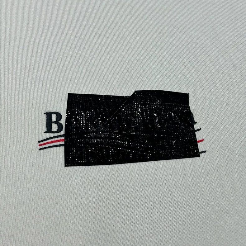 Balenciaga Balenciaga Make old duct tape coke waves white hoodie Size US L / EU 52-54 / 3 - 4 Thumbnail
