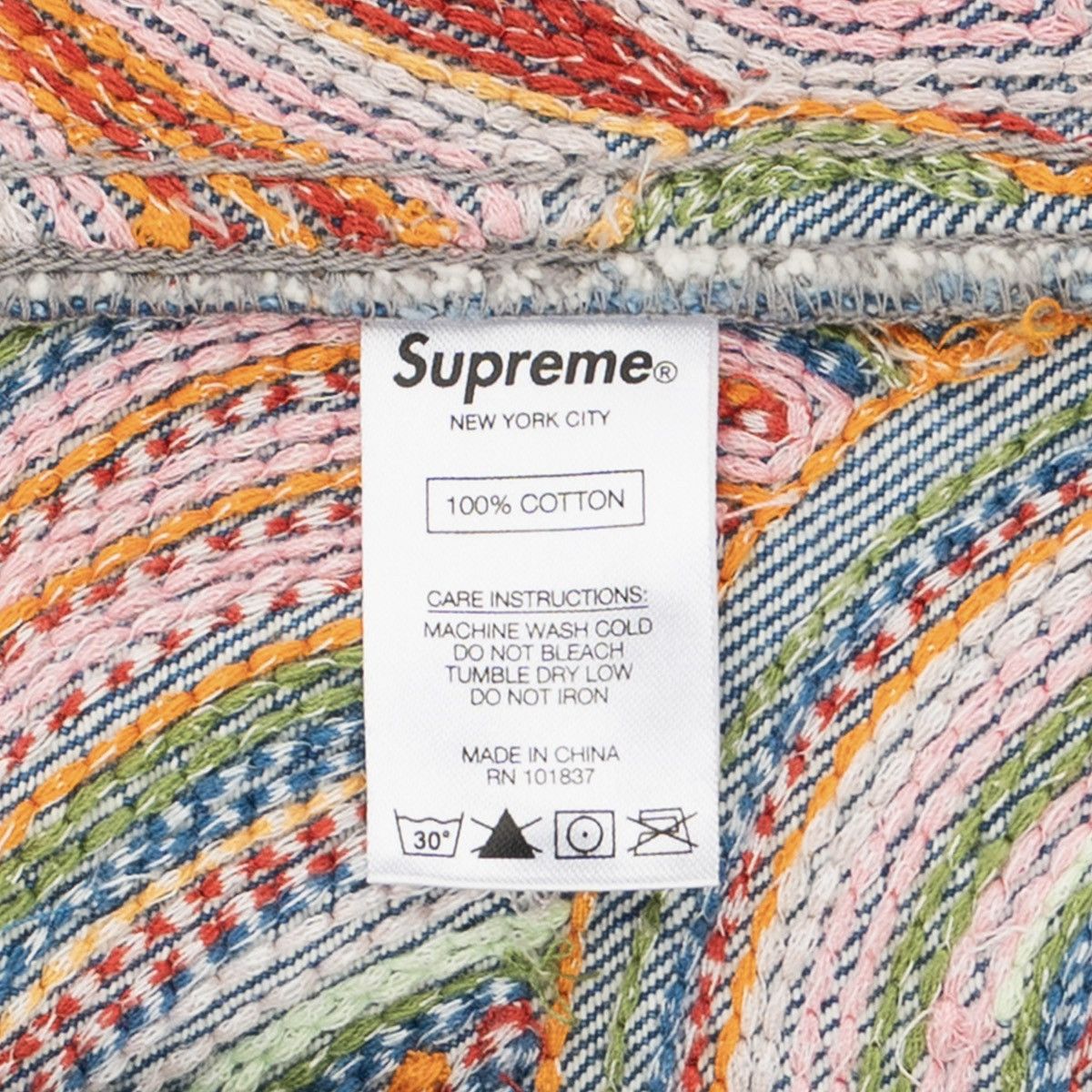 Supreme Chainstitch Denim Jacket Multicolor Size US L / EU 52-54 / 3 - 4 Thumbnail