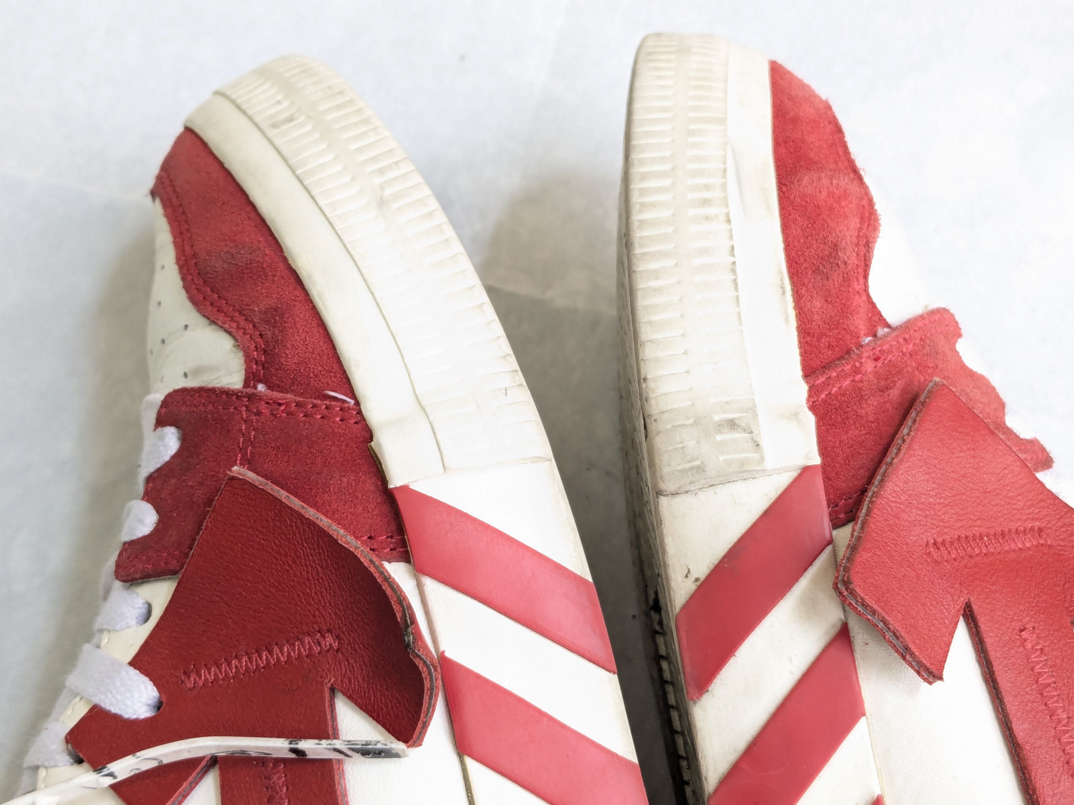 Off-White Off-white Vulcanized High Top Sneakers Red White 10 43 Size US 10 / EU 43 - 10 Thumbnail