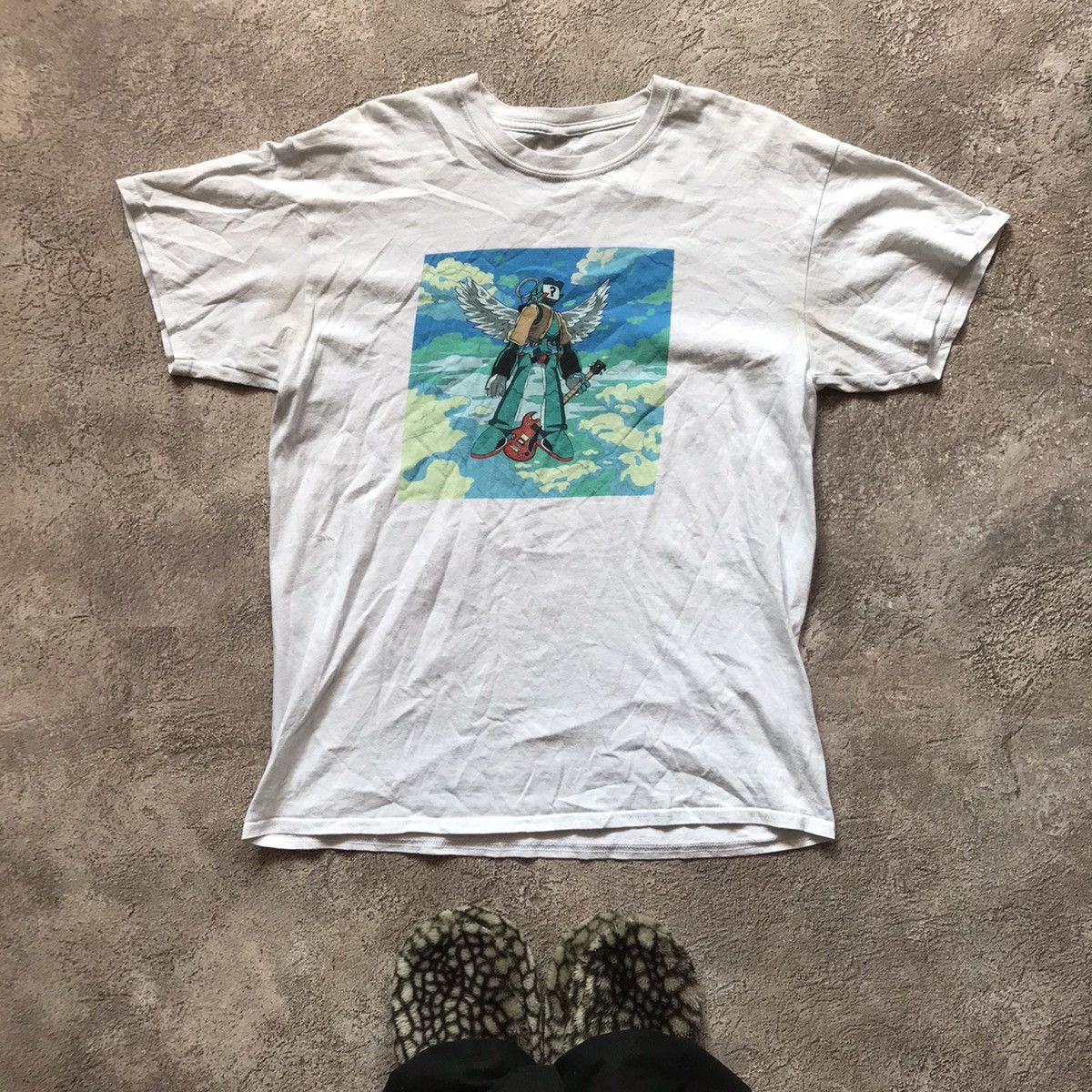 Vintage Vintage Y2K Sun Faded Anime Graphic Tee Streetwear Art Print Size US L / EU 52-54 / 3 - 1 Thumbnail