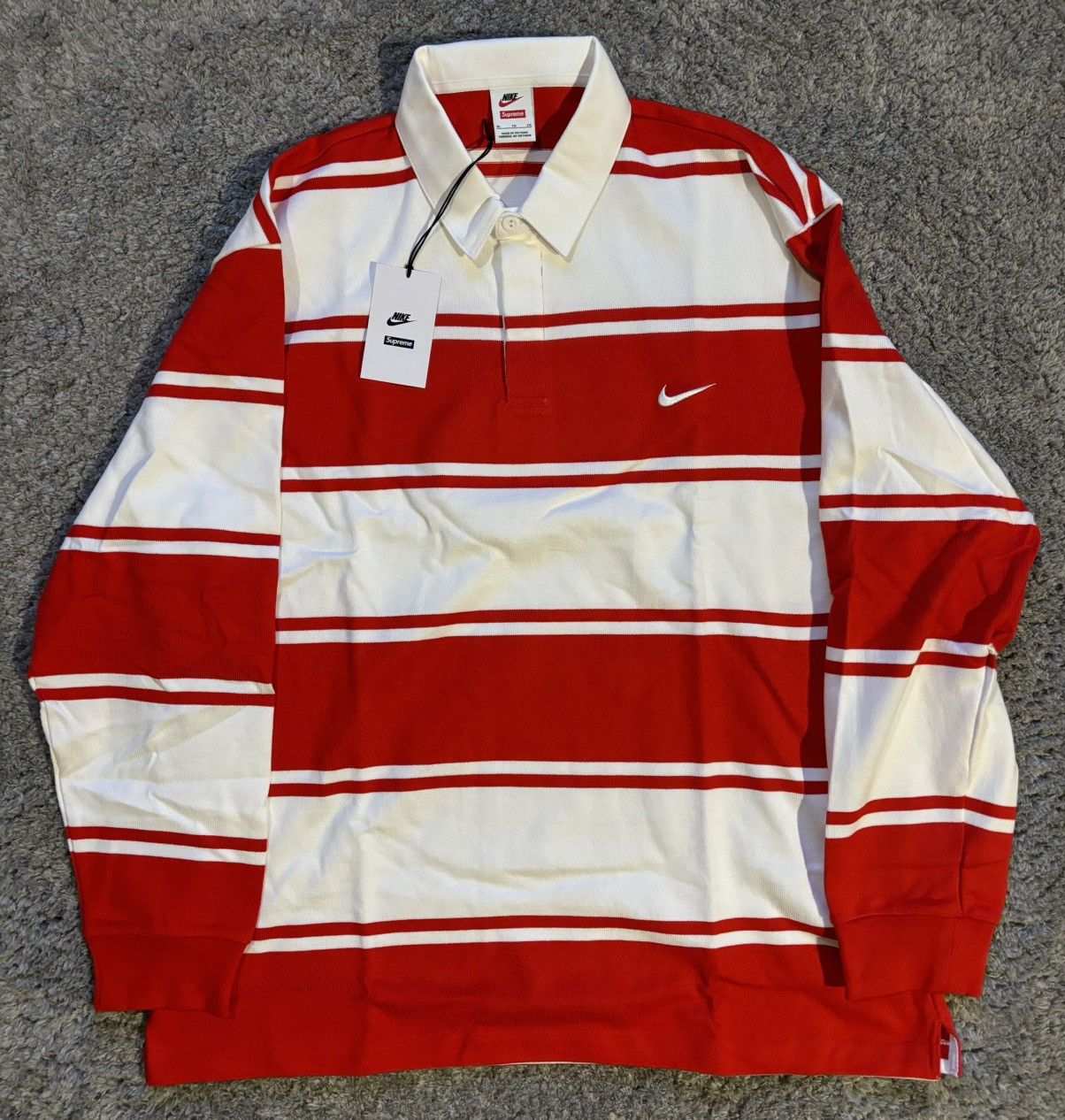 Nike × Supreme Supreme Nike Stripe Rugby | Grailed Nike × Supreme Supreme Nike Stripe Rugby | Grailed