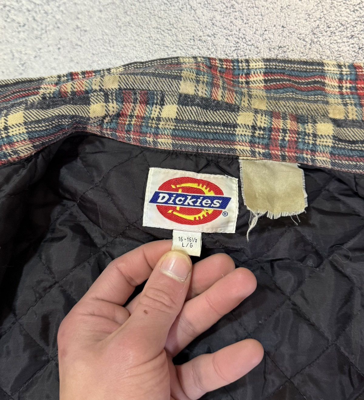 Dickies Vintage Dickies Flannel Shirt Jacket Quilted Lined Mens L Size US L / EU 52-54 / 3 - 11 Thumbnail