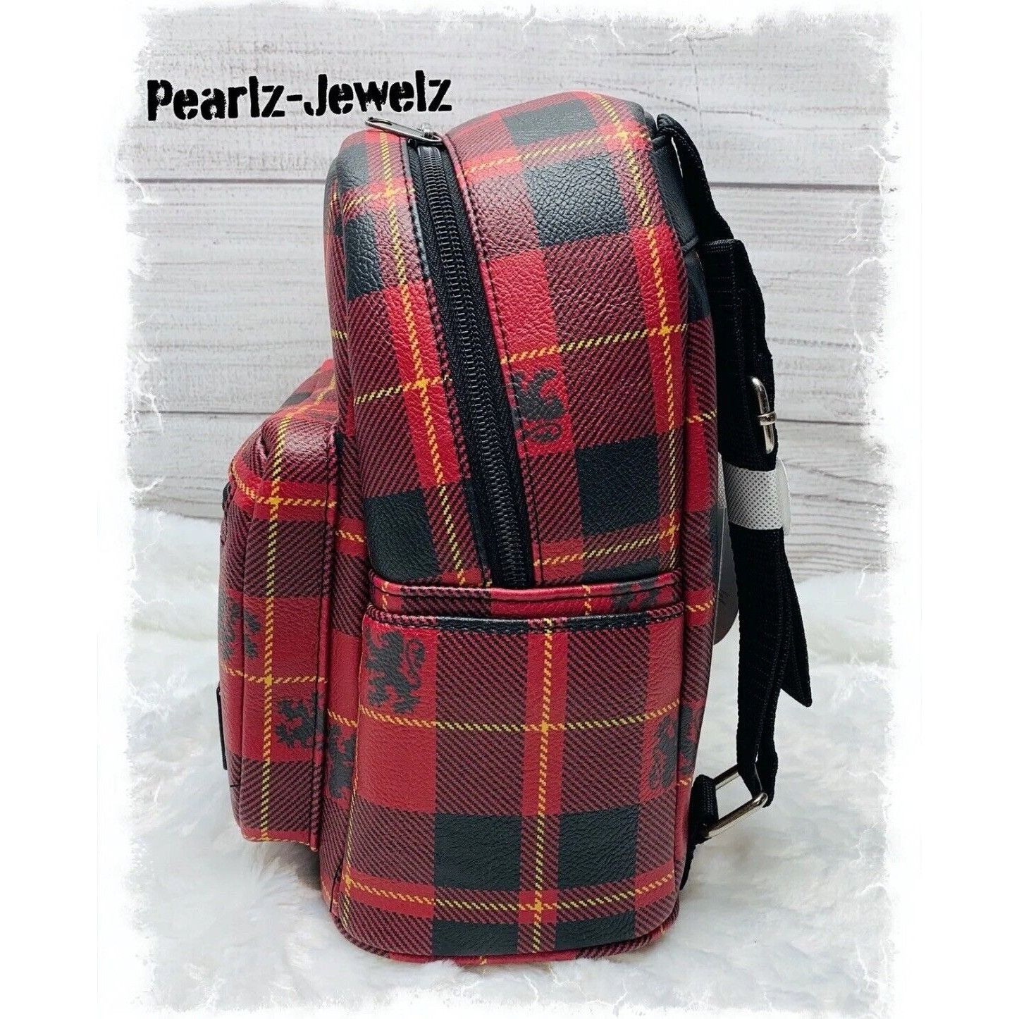 Disney Loungefly Harry Potter Gryffindor Red Plaid Mini Backpack Br Size ONE SIZE - 3 Thumbnail