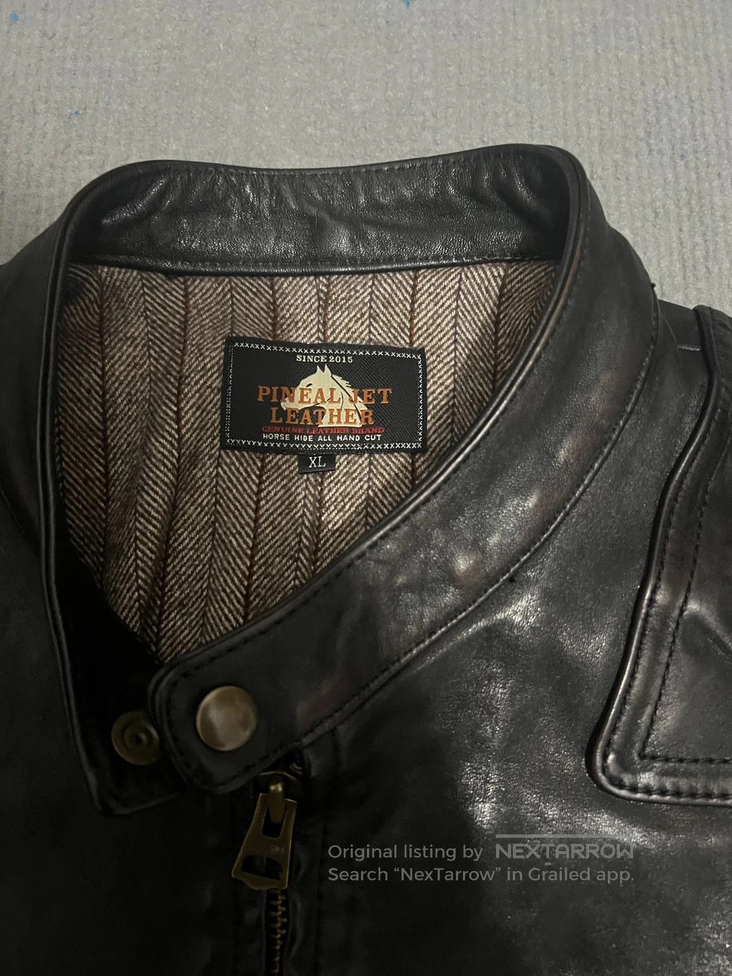 RRL Ralph Lauren Men's Horsehide Leather Jacket. Size US XL / EU 56 / 4 - 2 Thumbnail