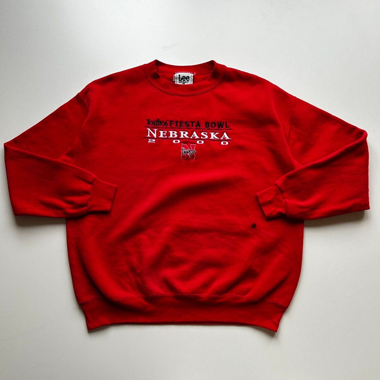 Lee × NCAA × Vintage Vintage 90s Nebraska Huskers NCAA Crewneck Large Lee Sport Size US L / EU 52-54 / 3 - 1 Thumbnail