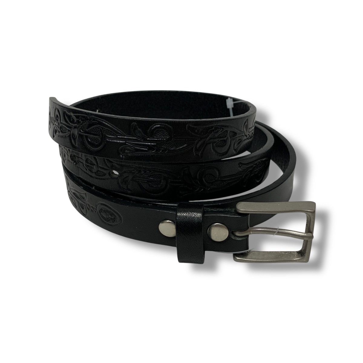 Needles NEEDLES EMBOSSED LEATHER BELT Size 34 - 1 Thumbnail