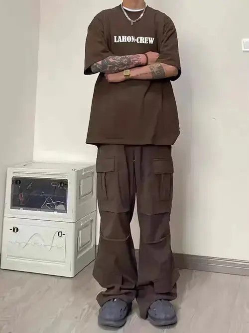 Designer hiphop utility baggy cargo pants Size US 32 / EU 48 - 4 Thumbnail